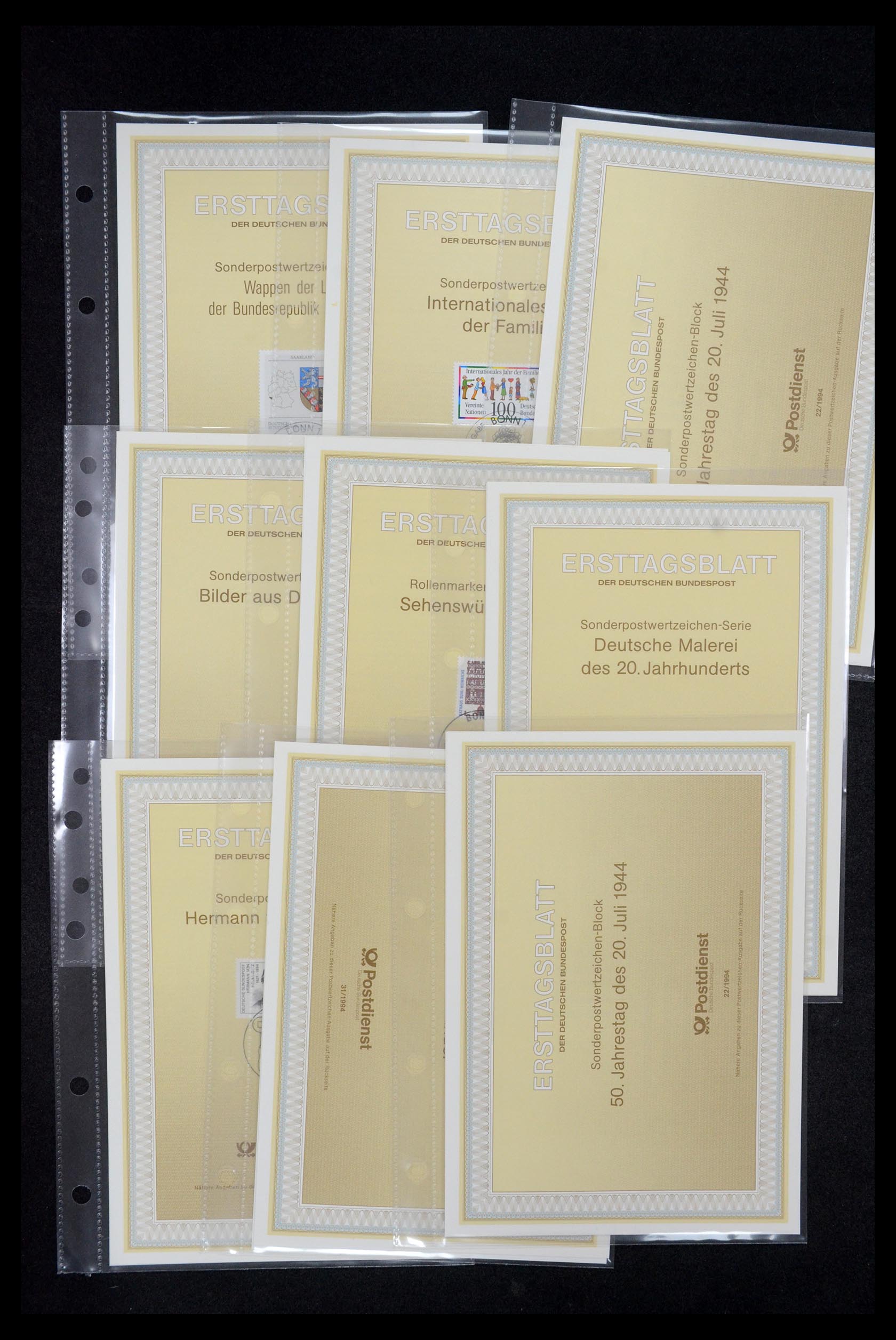 35492 255 - Stamp Collection 35492 Bundespost first day sheets 1975-2016!