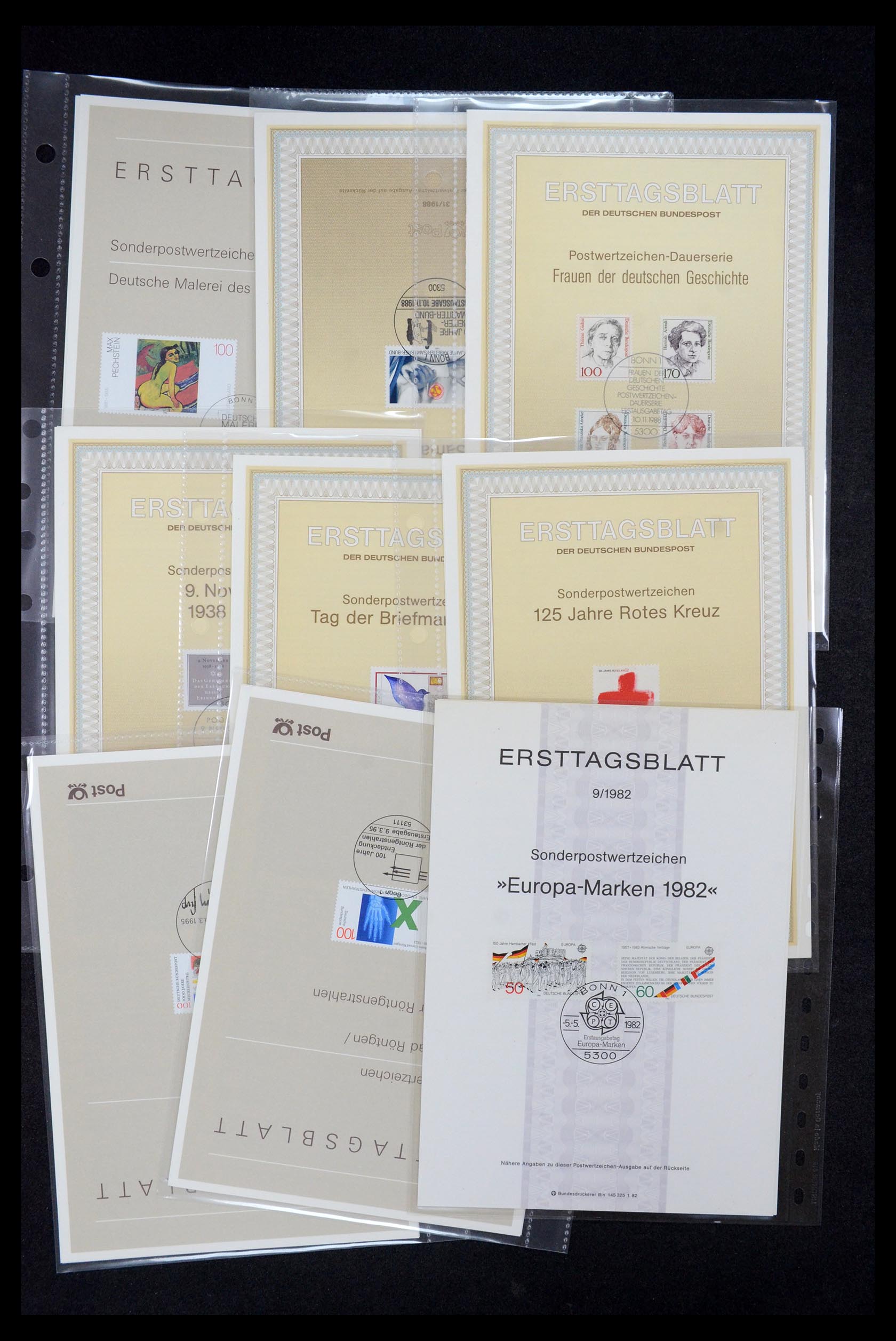 35492 257 - Stamp Collection 35492 Bundespost first day sheets 1975-2016!
