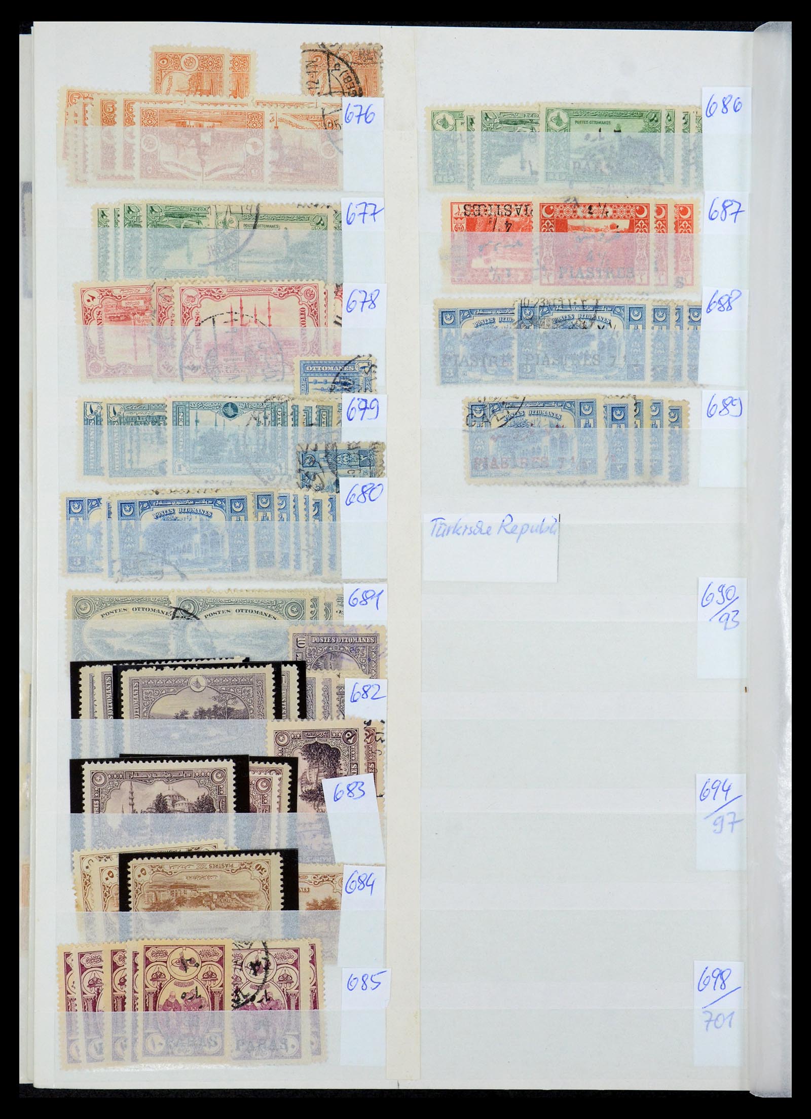 35493 032 - Postzegelverzameling 35493 Turkije 1863-1988.