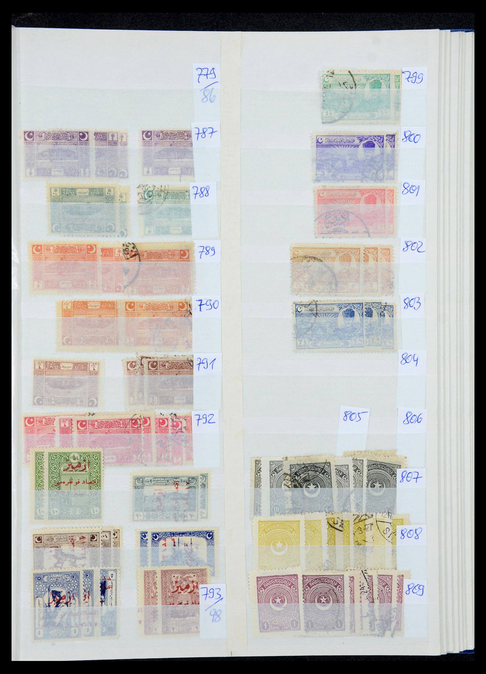 35493 035 - Postzegelverzameling 35493 Turkije 1863-1988.