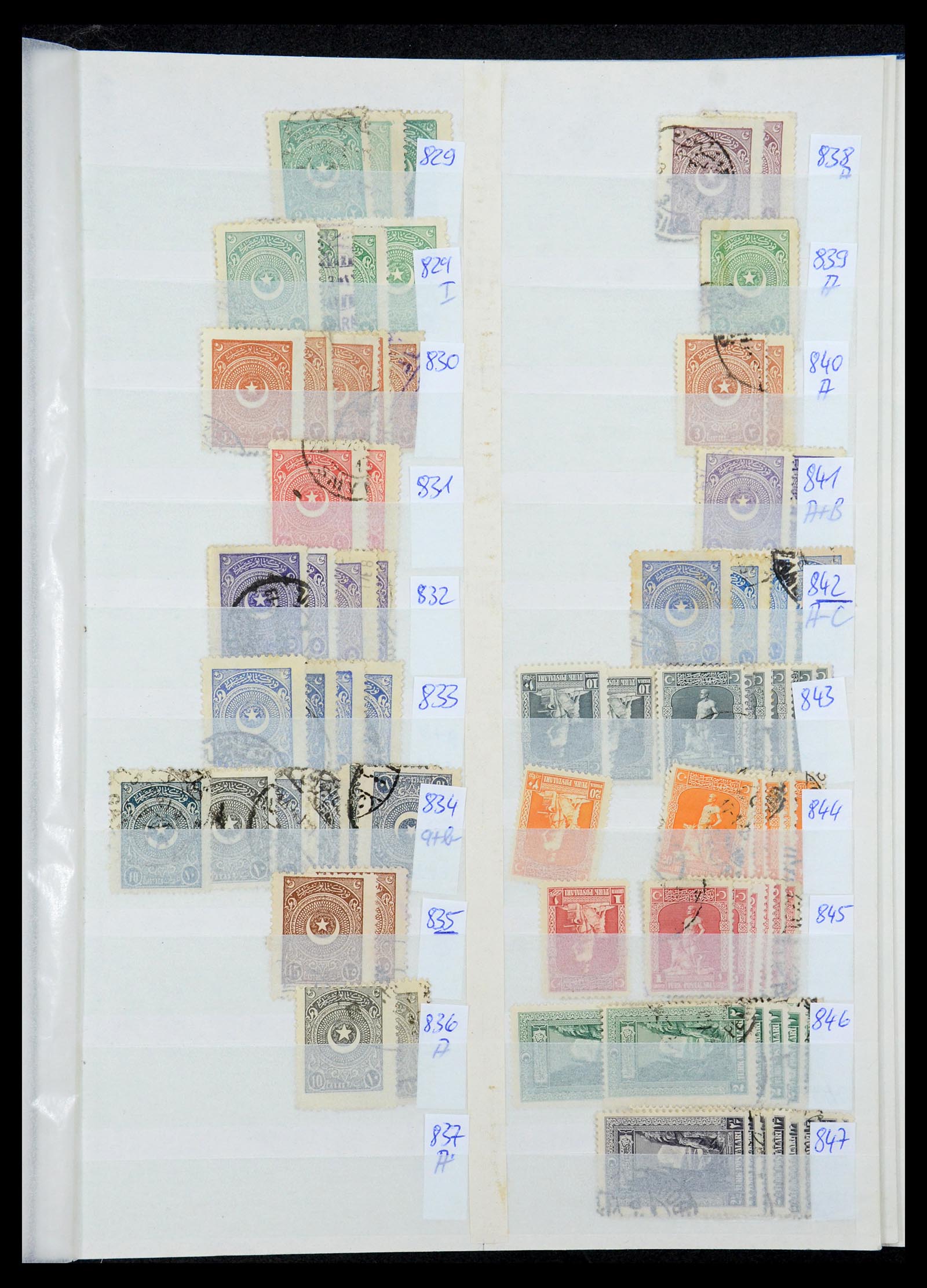 35493 037 - Postzegelverzameling 35493 Turkije 1863-1988.