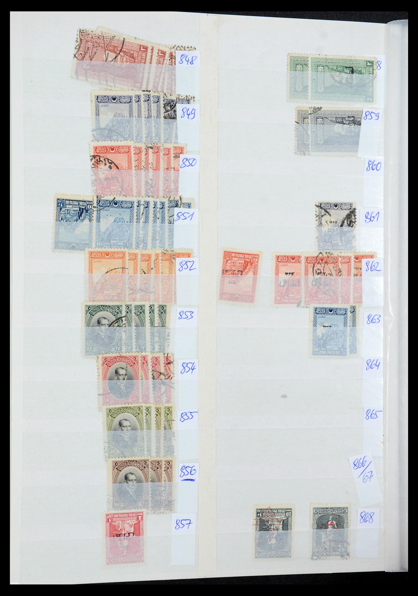 35493 038 - Stamp Collection 35493 Turkey 1863-1988.