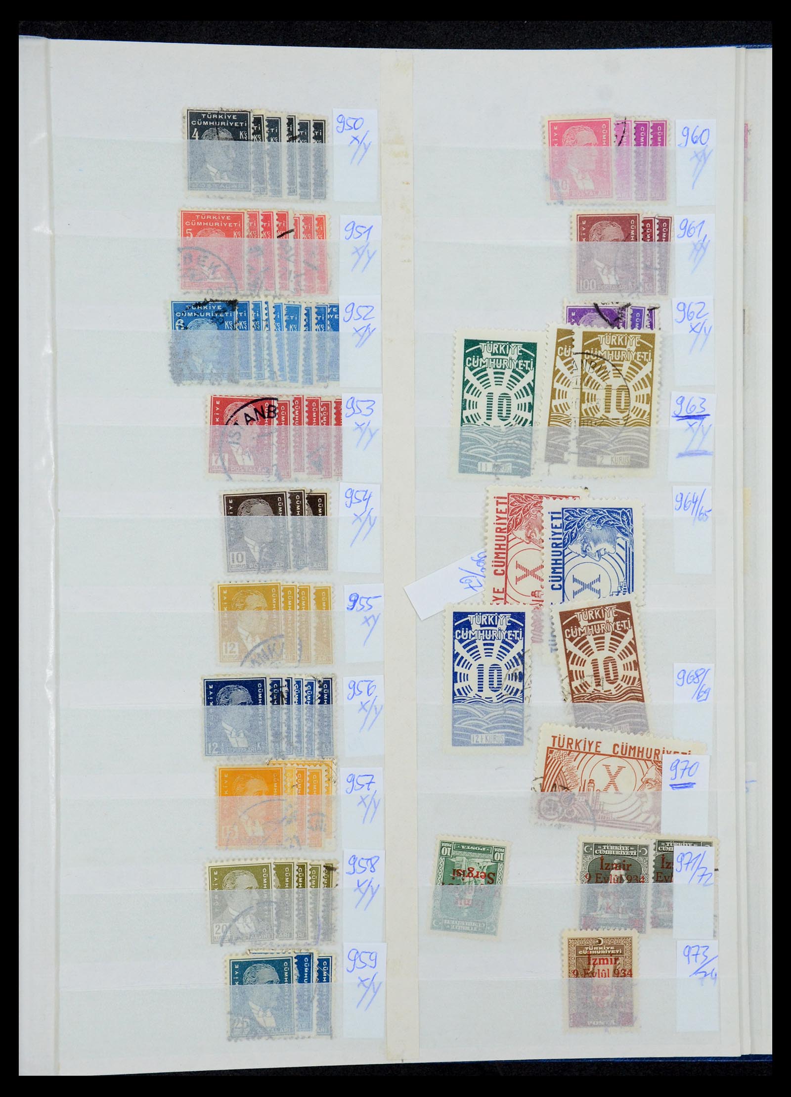 35493 043 - Postzegelverzameling 35493 Turkije 1863-1988.
