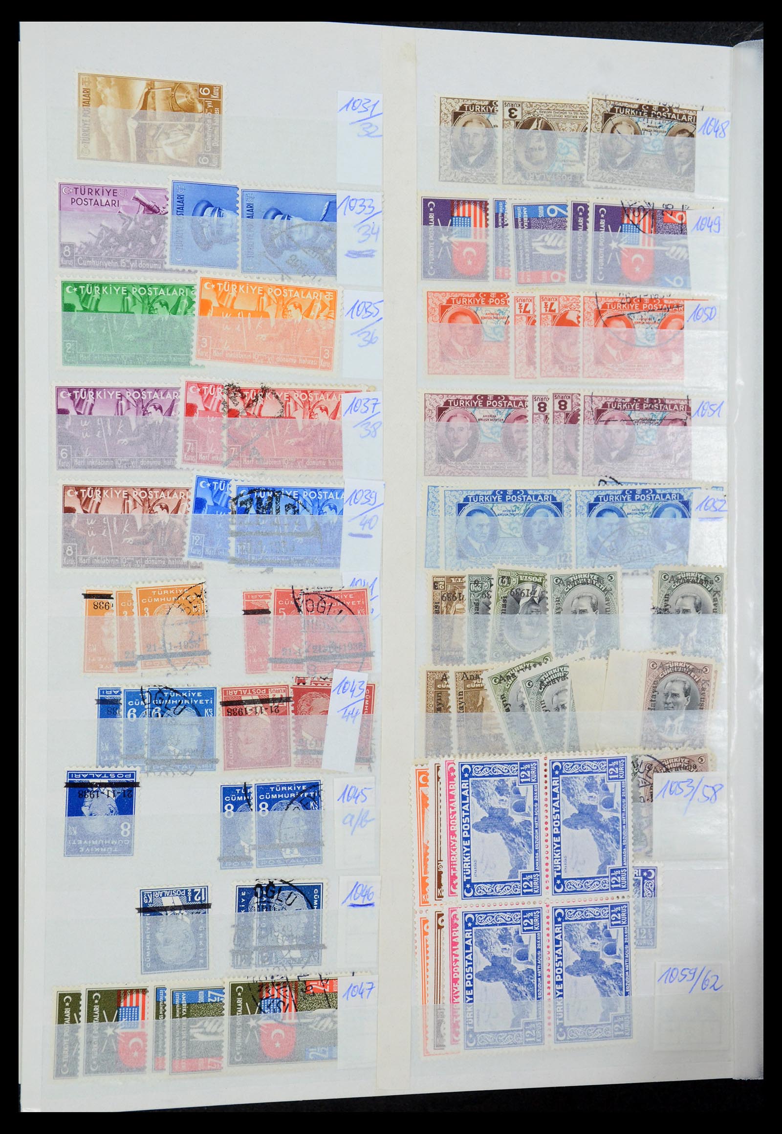 35493 046 - Postzegelverzameling 35493 Turkije 1863-1988.