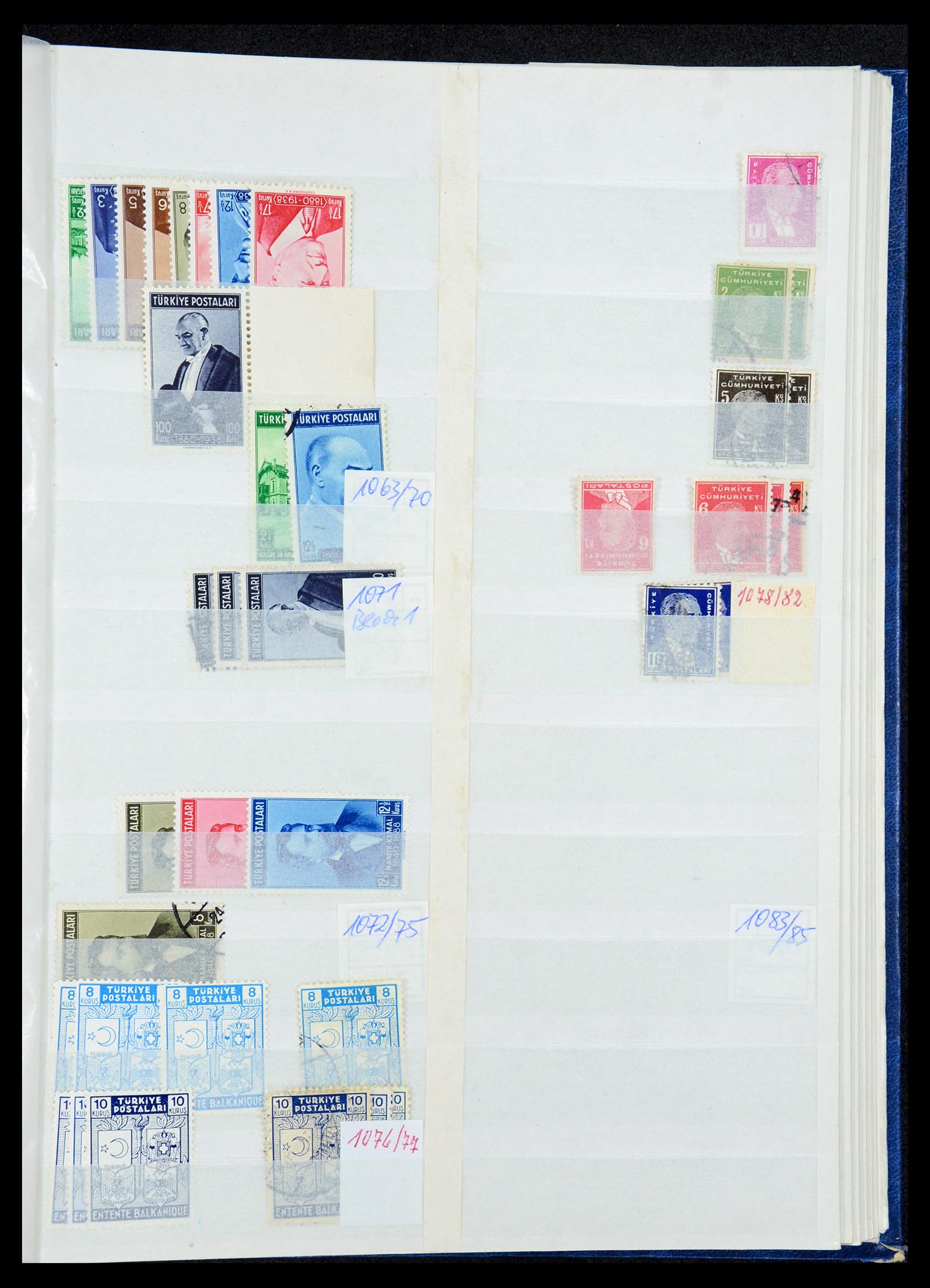 35493 047 - Postzegelverzameling 35493 Turkije 1863-1988.