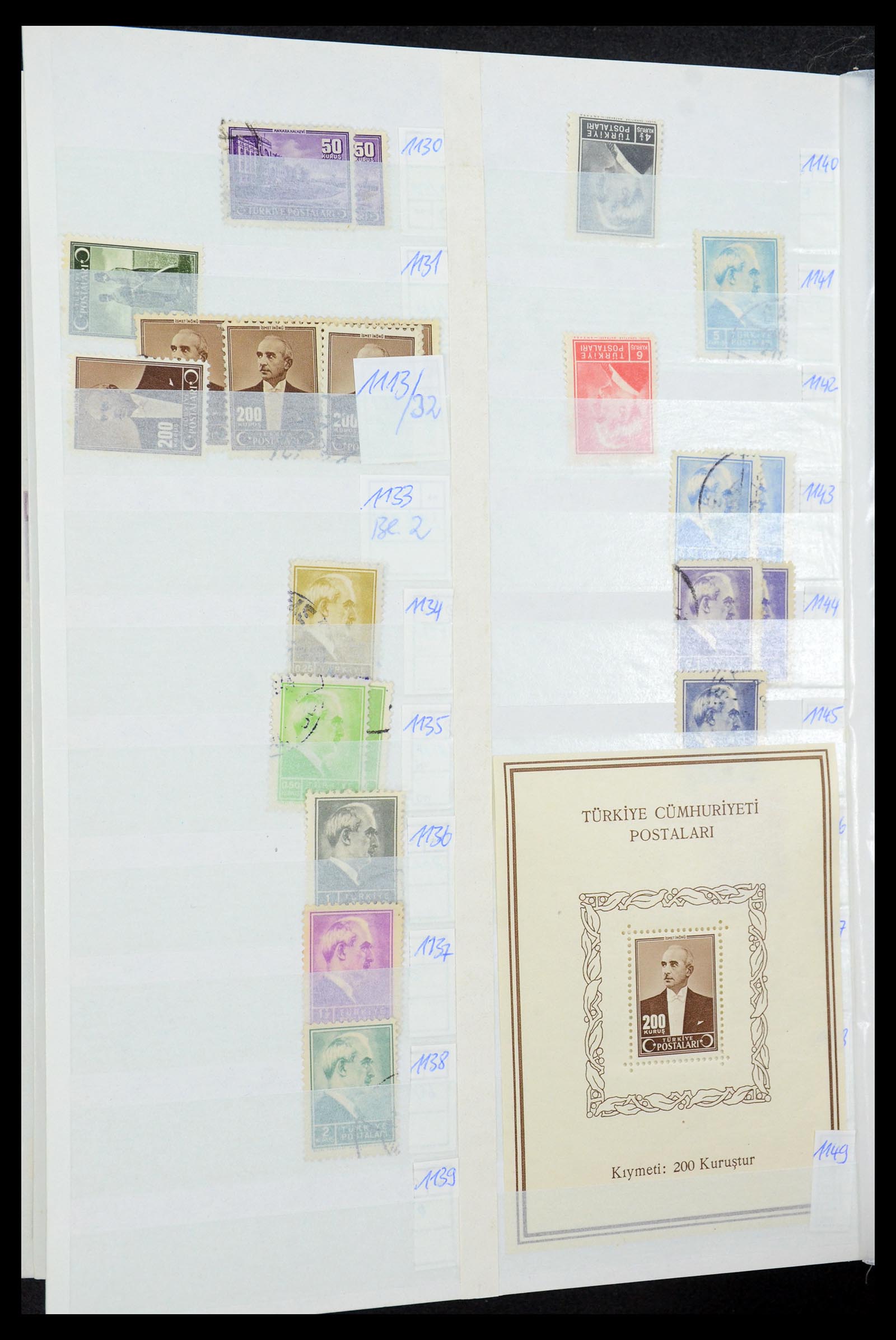 35493 050 - Postzegelverzameling 35493 Turkije 1863-1988.