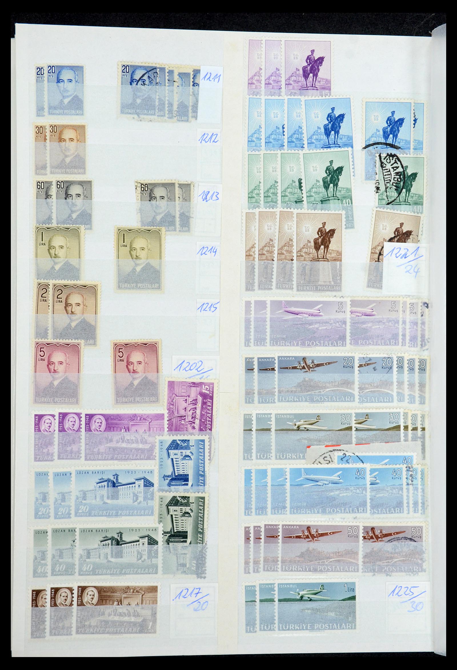 35493 054 - Postzegelverzameling 35493 Turkije 1863-1988.