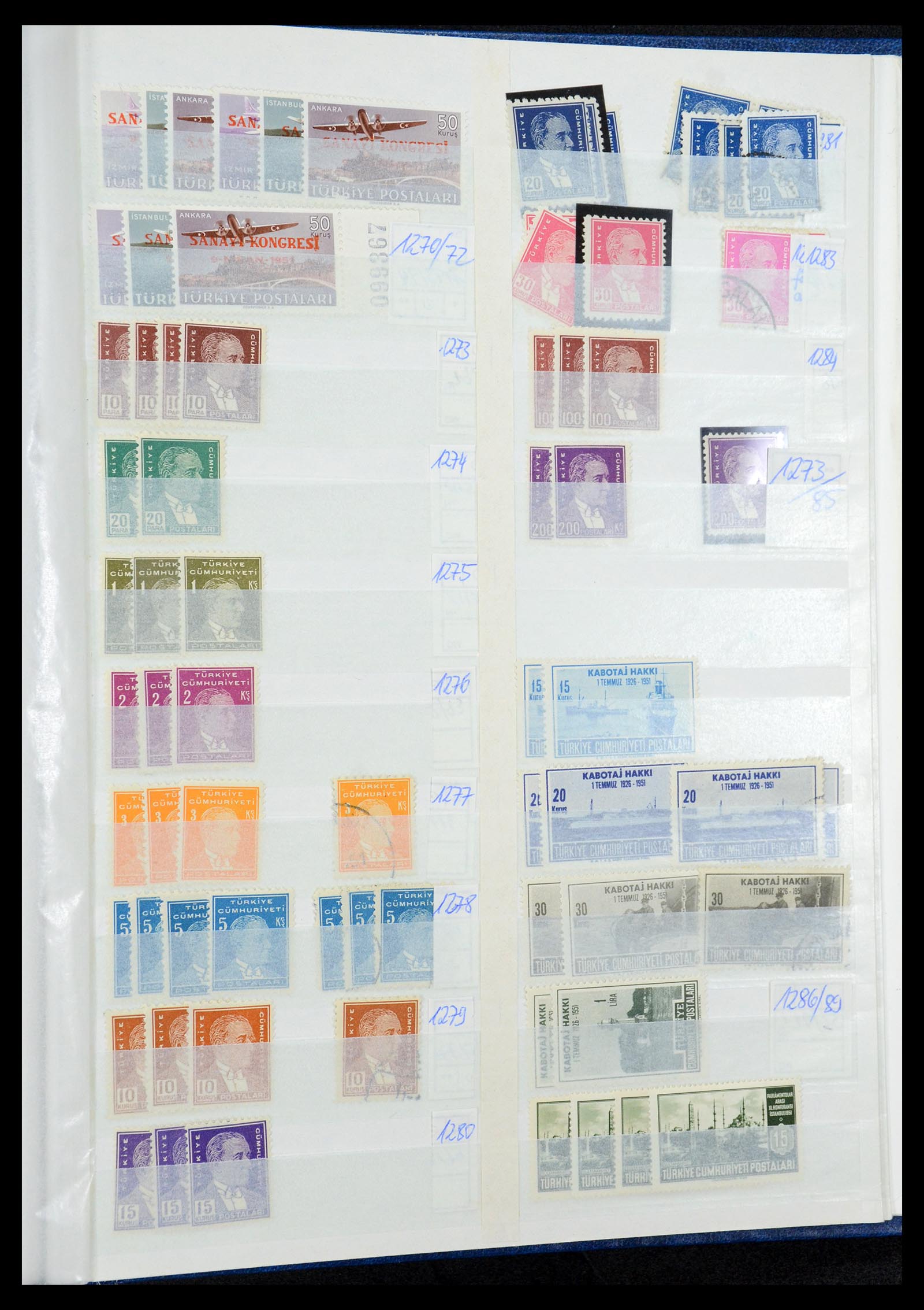 35493 057 - Postzegelverzameling 35493 Turkije 1863-1988.
