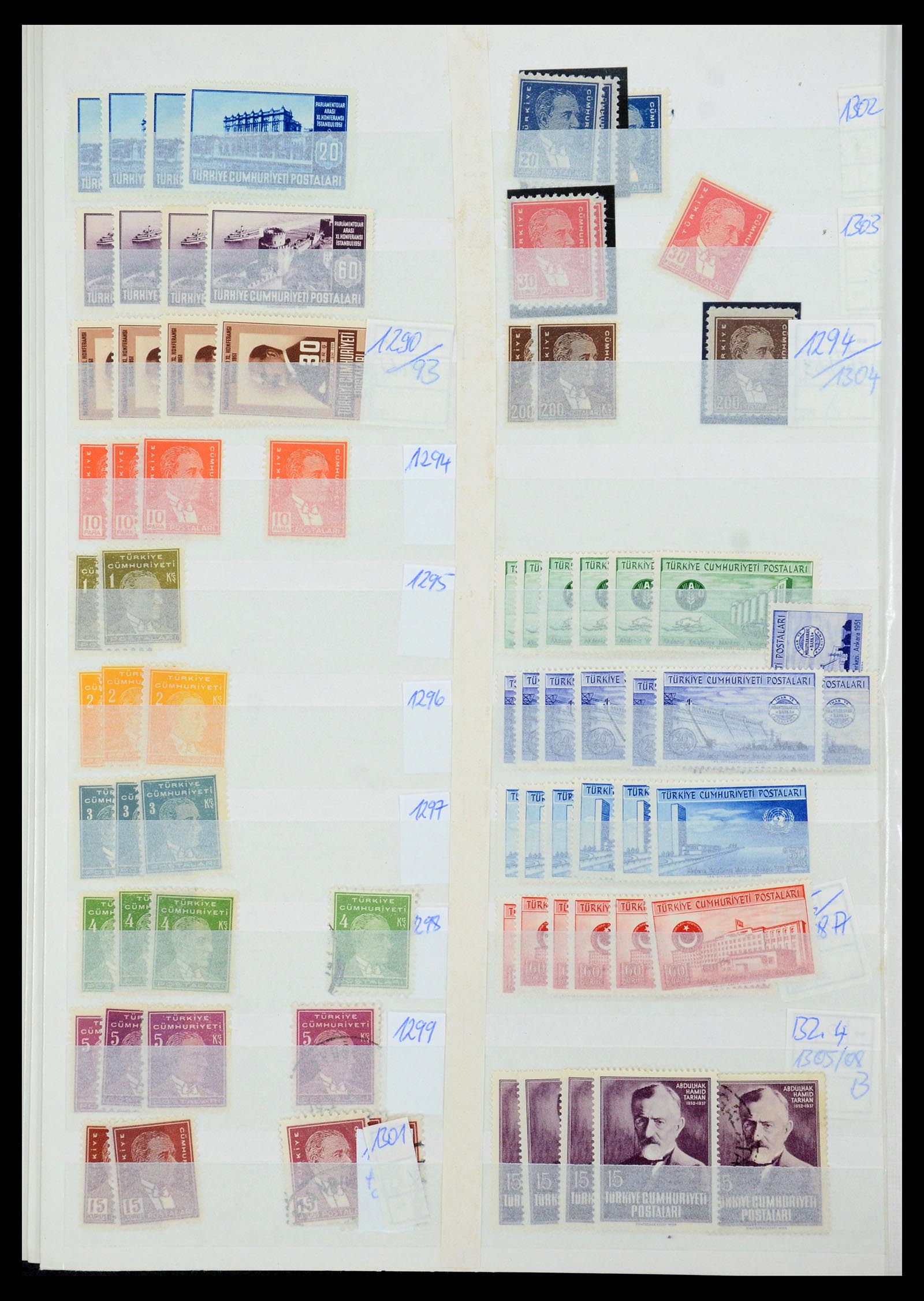 35493 058 - Postzegelverzameling 35493 Turkije 1863-1988.