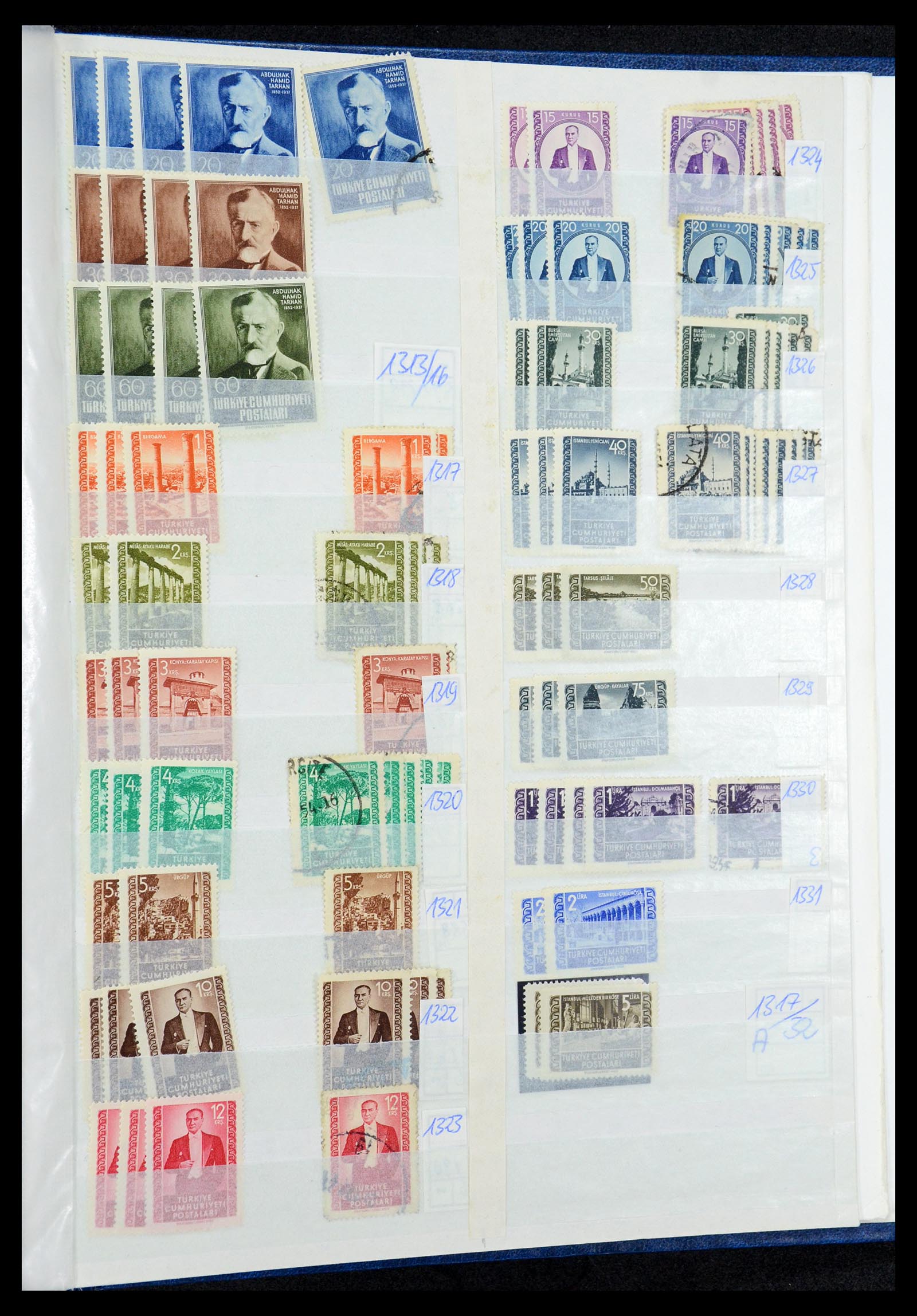 35493 059 - Postzegelverzameling 35493 Turkije 1863-1988.