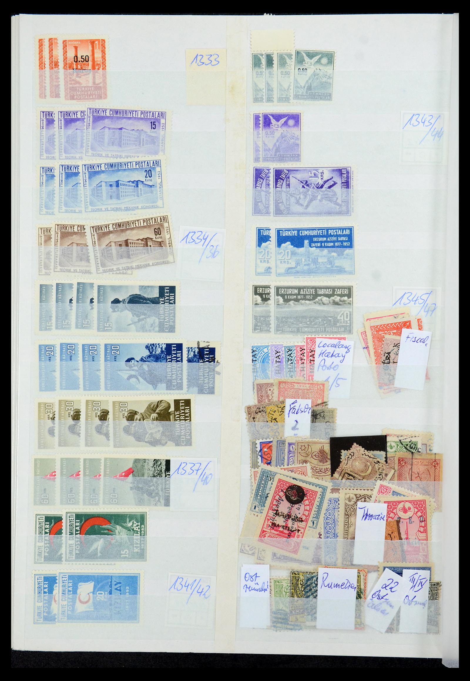 35493 060 - Postzegelverzameling 35493 Turkije 1863-1988.