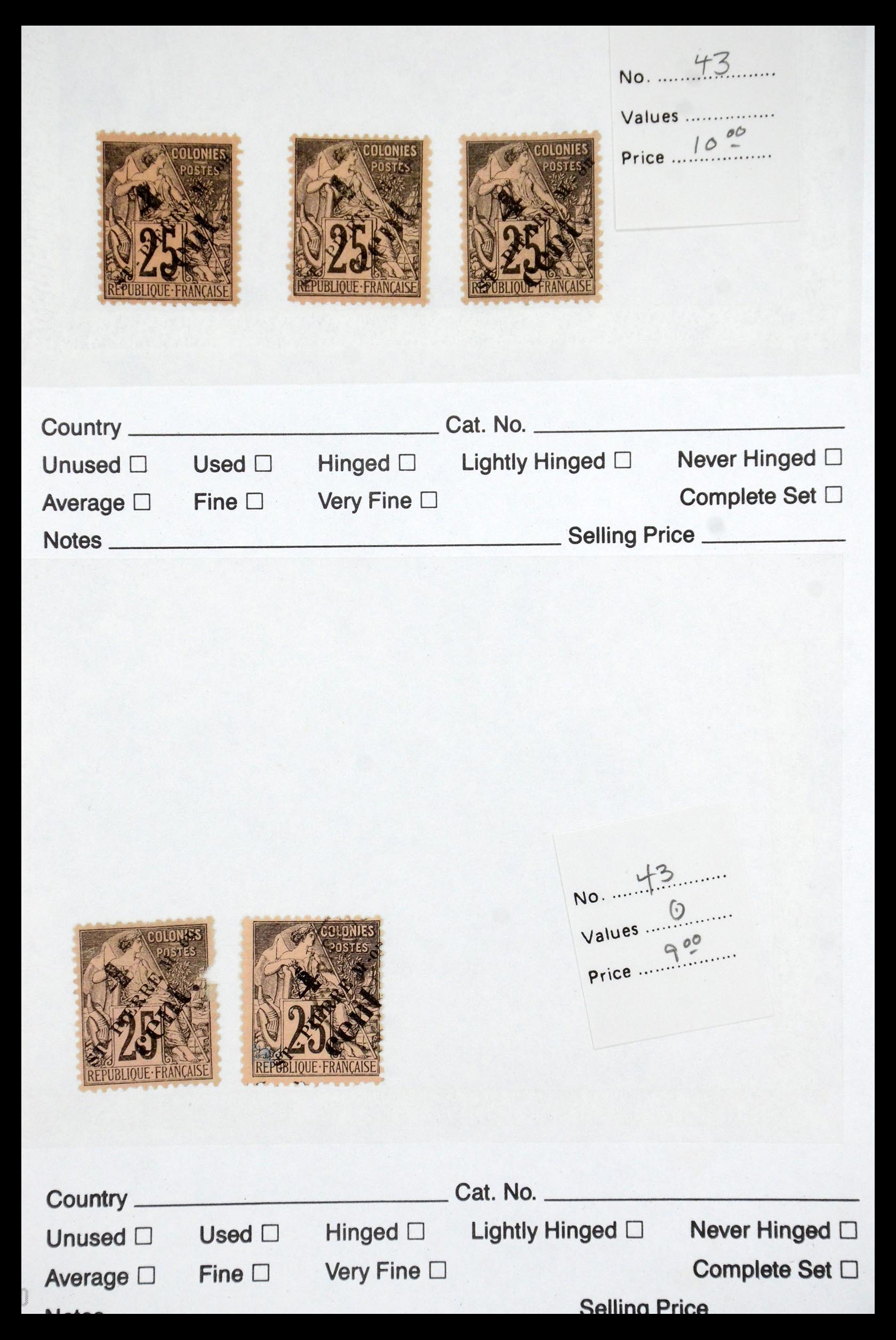 35494 007 - Postzegelverzameling 35494 Franse koloniën klassiek 1880-1940.