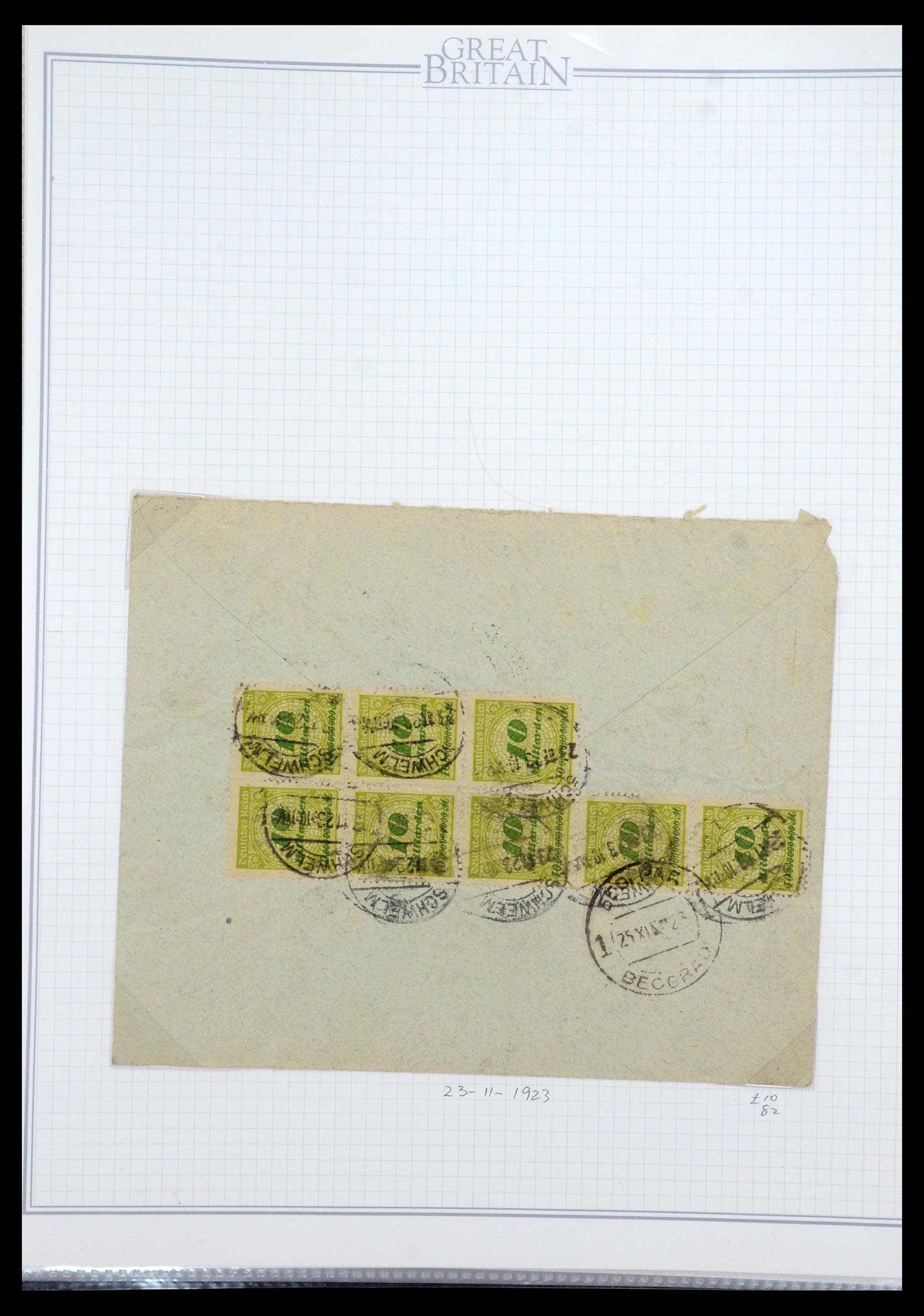35496 005 - Postzegelverzameling 35496 Duitse inflatie brieven 1919-1923.