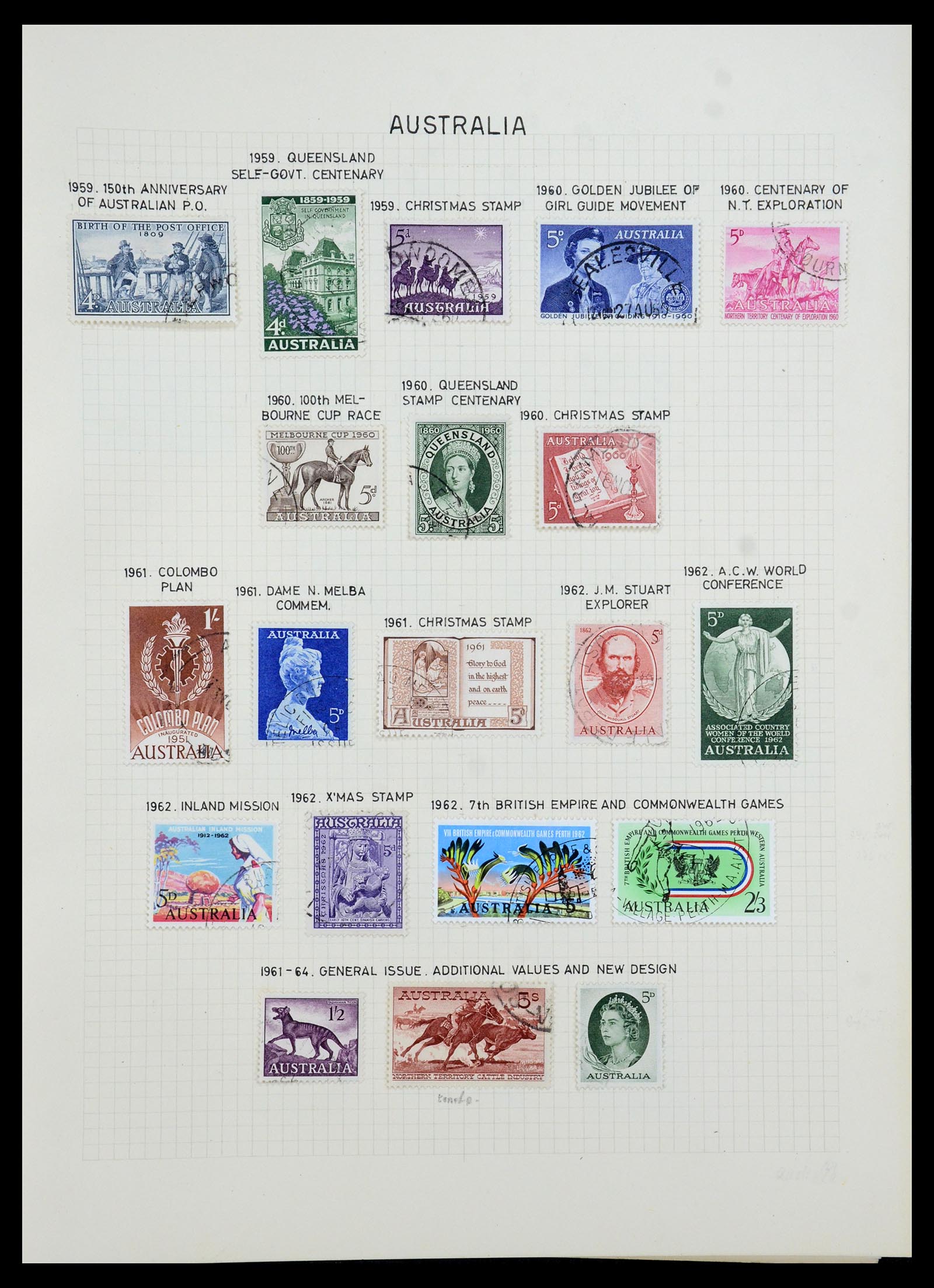 35500 098 - Postzegelverzameling 35500 Engelse koloniën supercollectie 1855-1970.