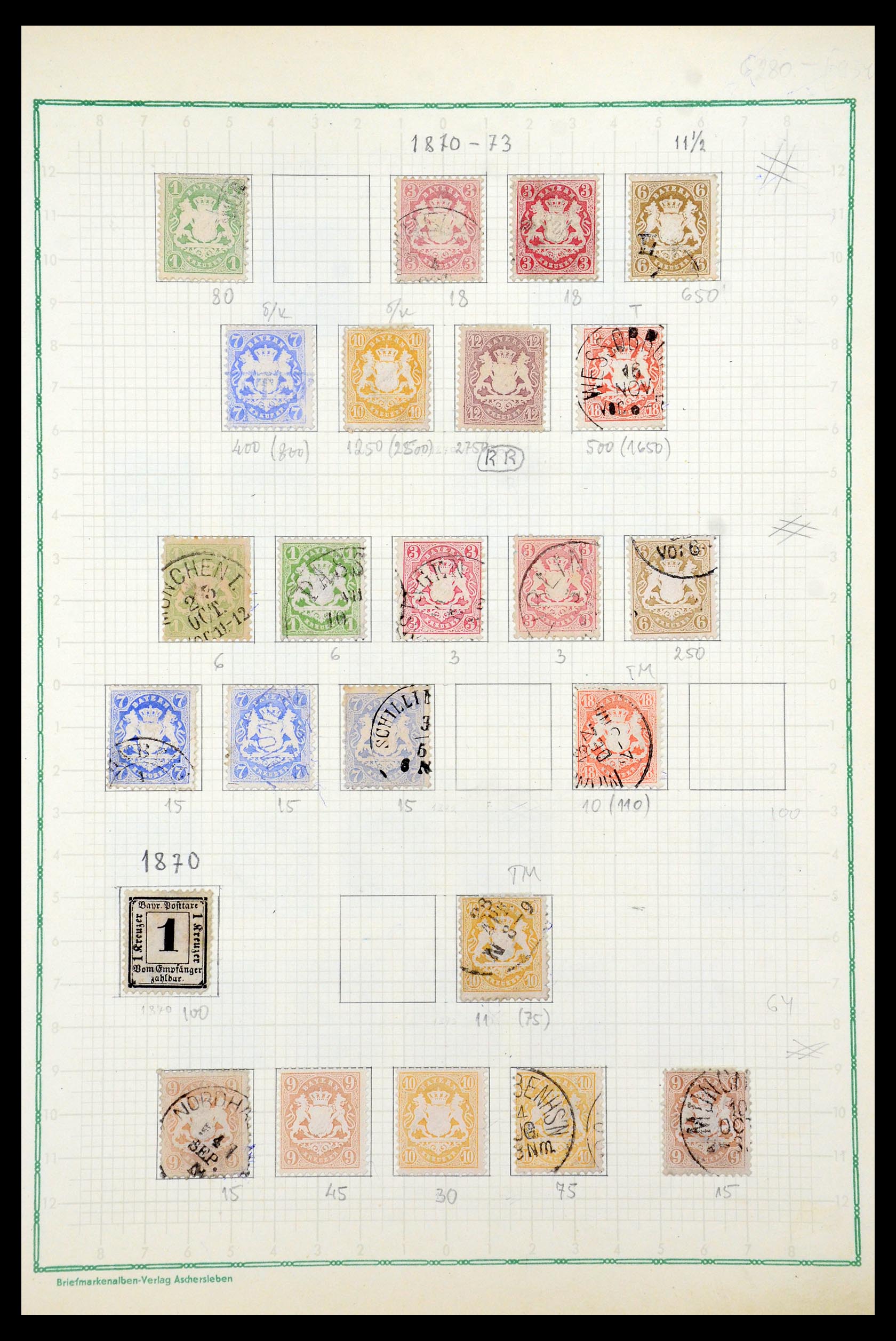 35501 003 - Stamp Collection 35501 Bavaria 1849-1920.