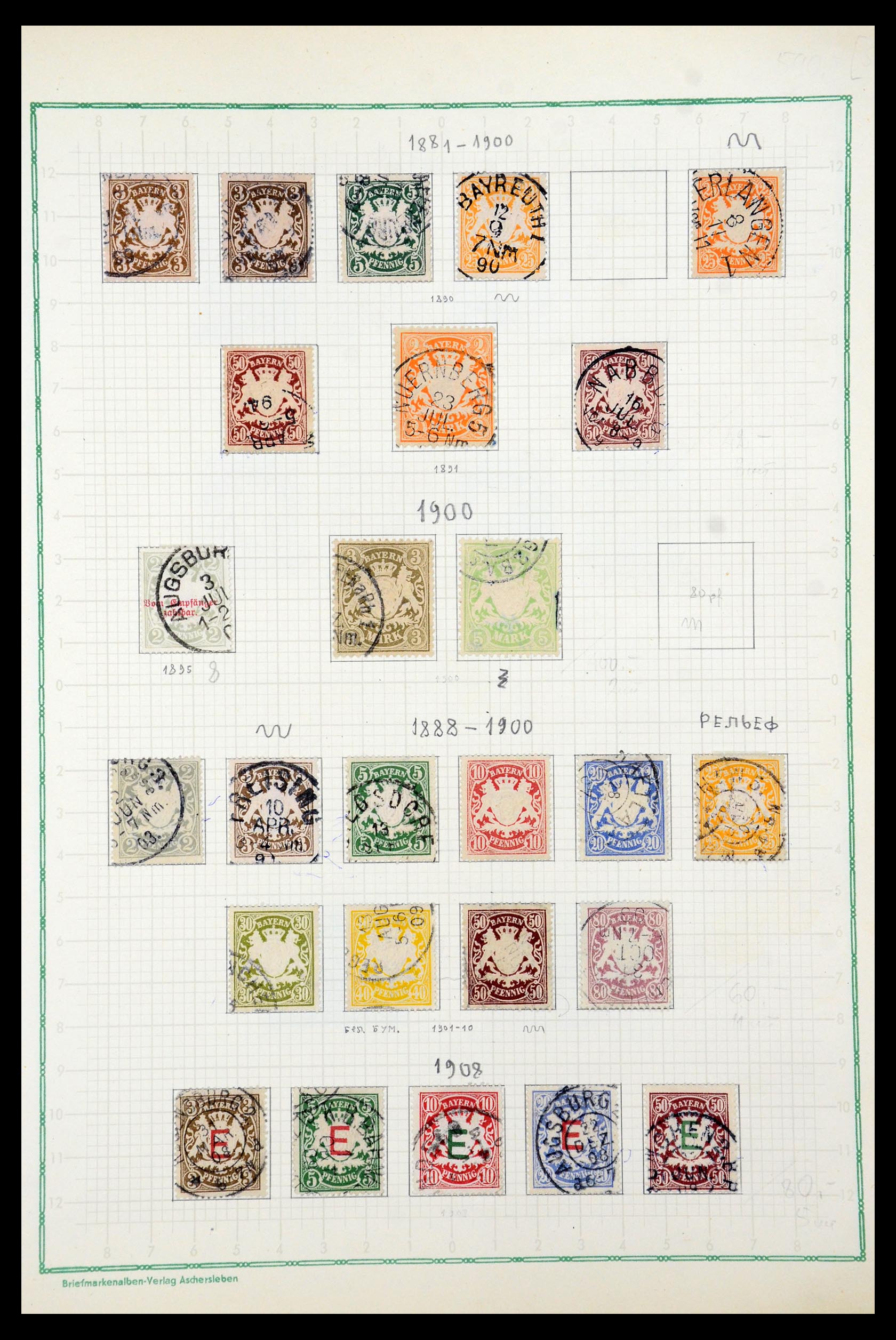35501 006 - Stamp Collection 35501 Bavaria 1849-1920.