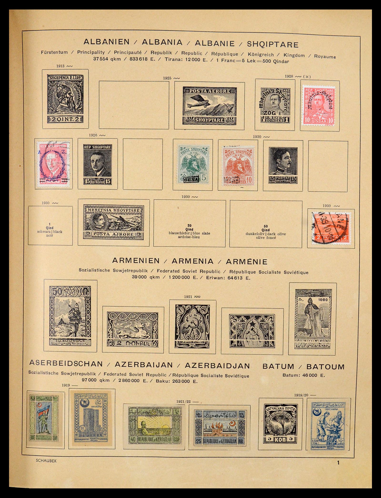 35504 001 - Postzegelverzameling 35504 Wereld 1850-1939.