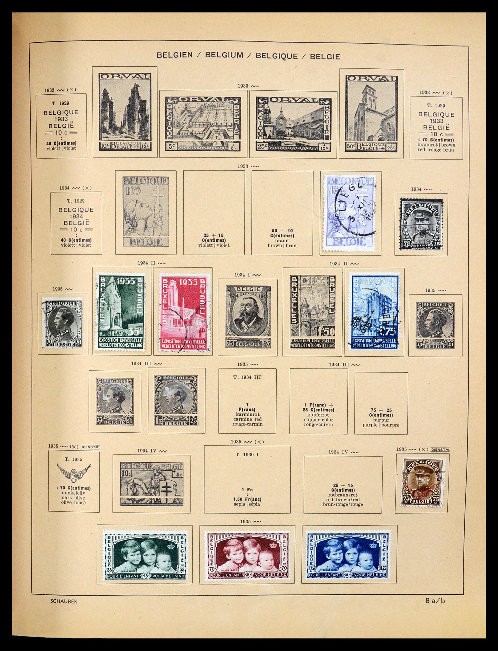 35504 008 - Postzegelverzameling 35504 Wereld 1850-1939.