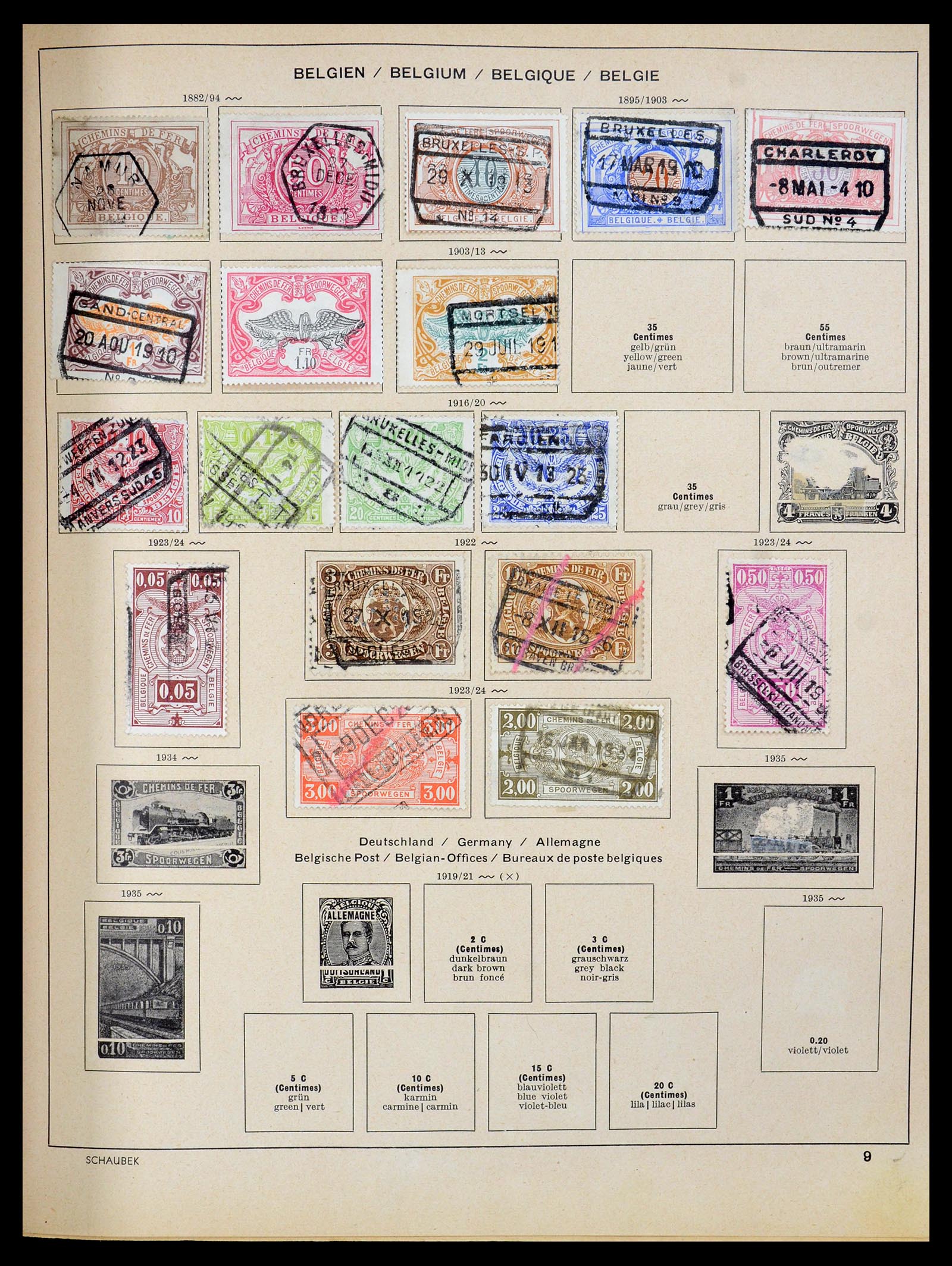 35504 012 - Postzegelverzameling 35504 Wereld 1850-1939.