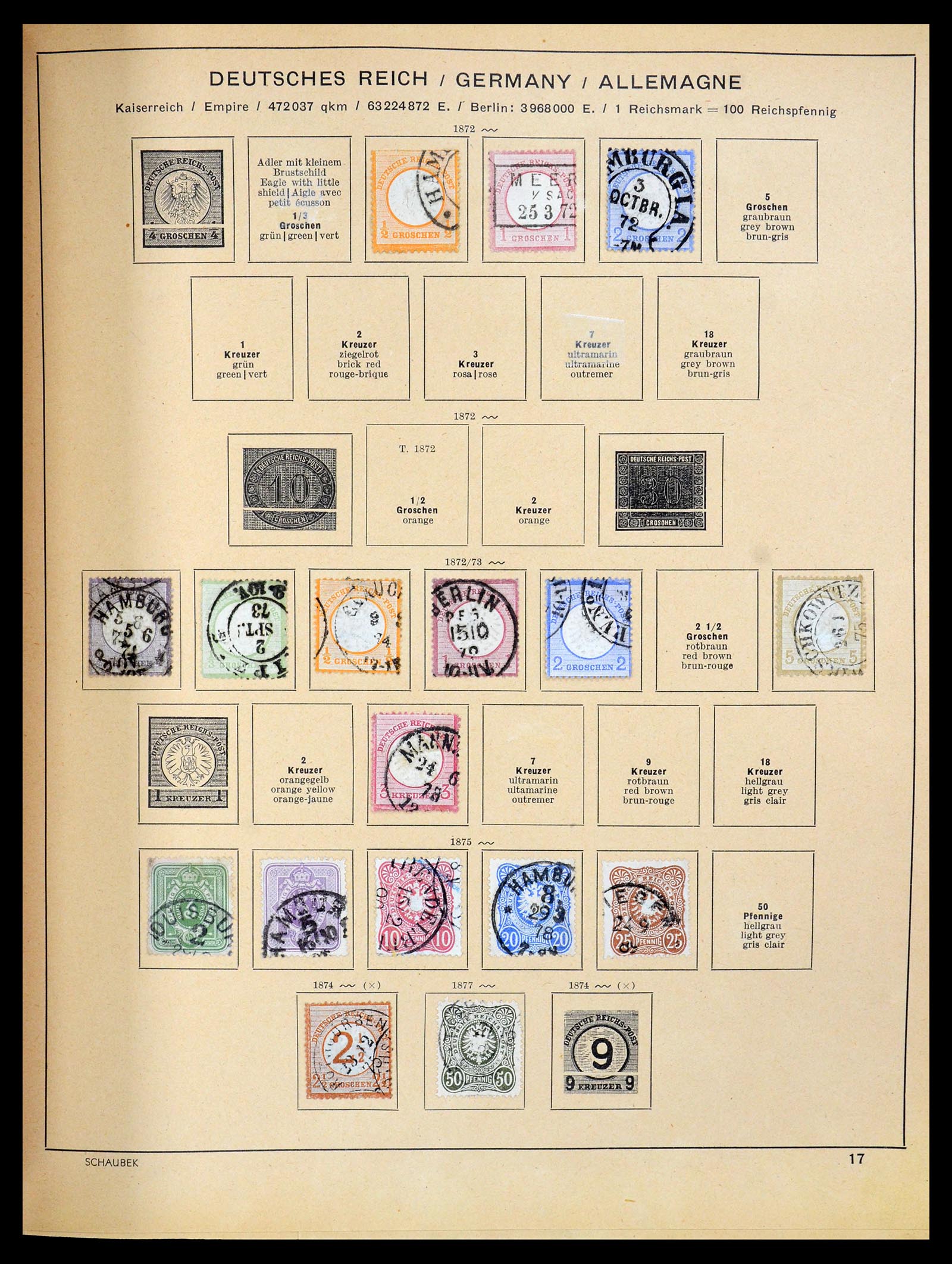 35504 019 - Postzegelverzameling 35504 Wereld 1850-1939.