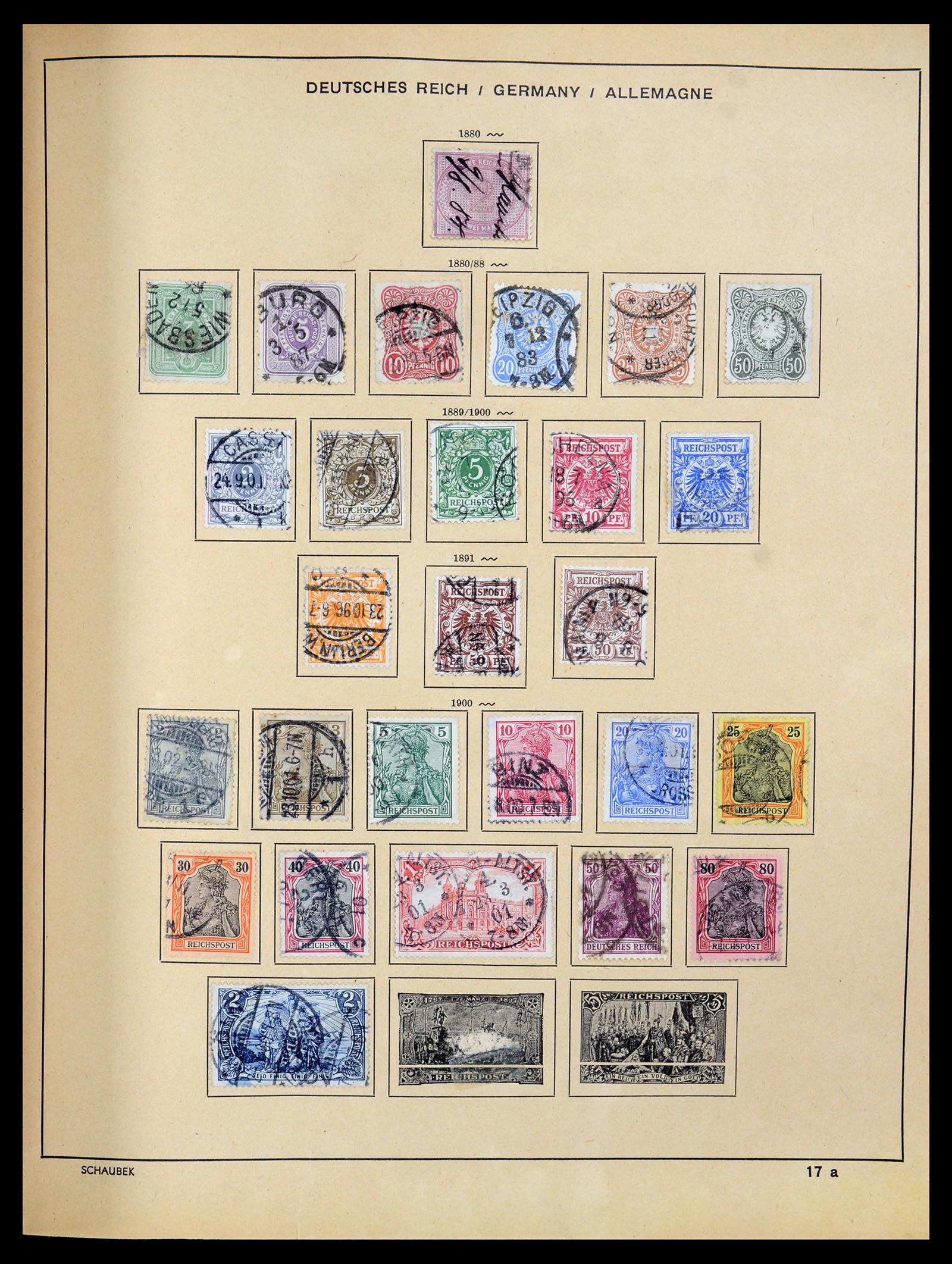 35504 020 - Postzegelverzameling 35504 Wereld 1850-1939.
