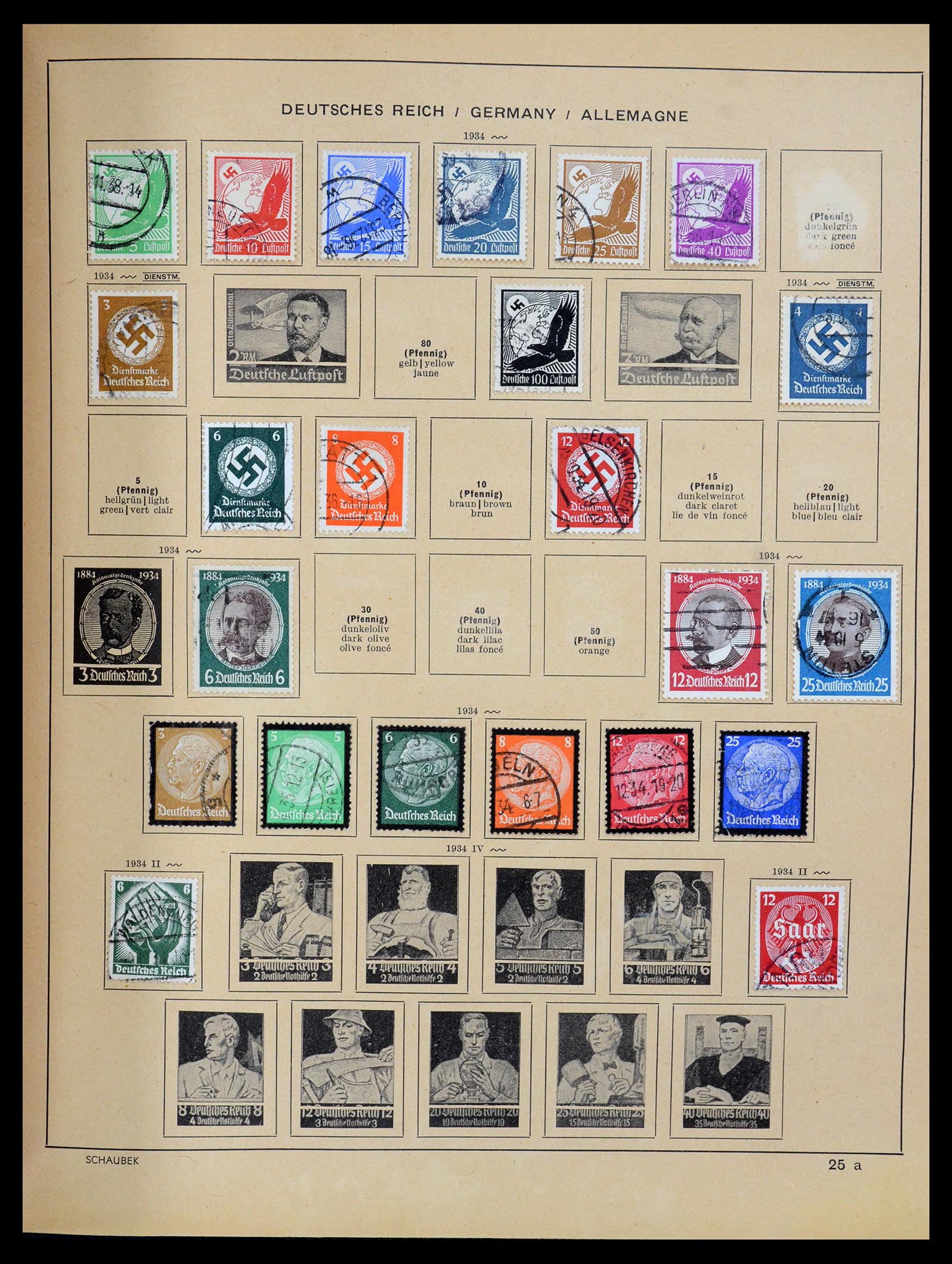 35504 034 - Postzegelverzameling 35504 Wereld 1850-1939.