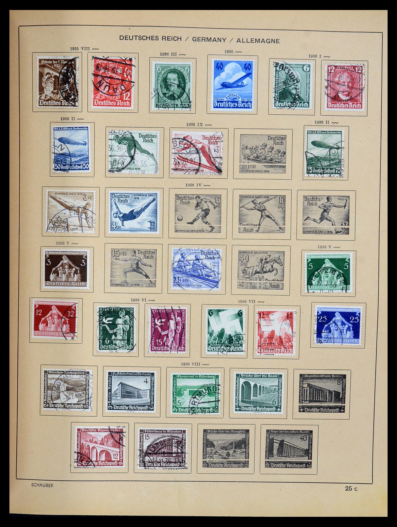 35504 036 - Postzegelverzameling 35504 Wereld 1850-1939.