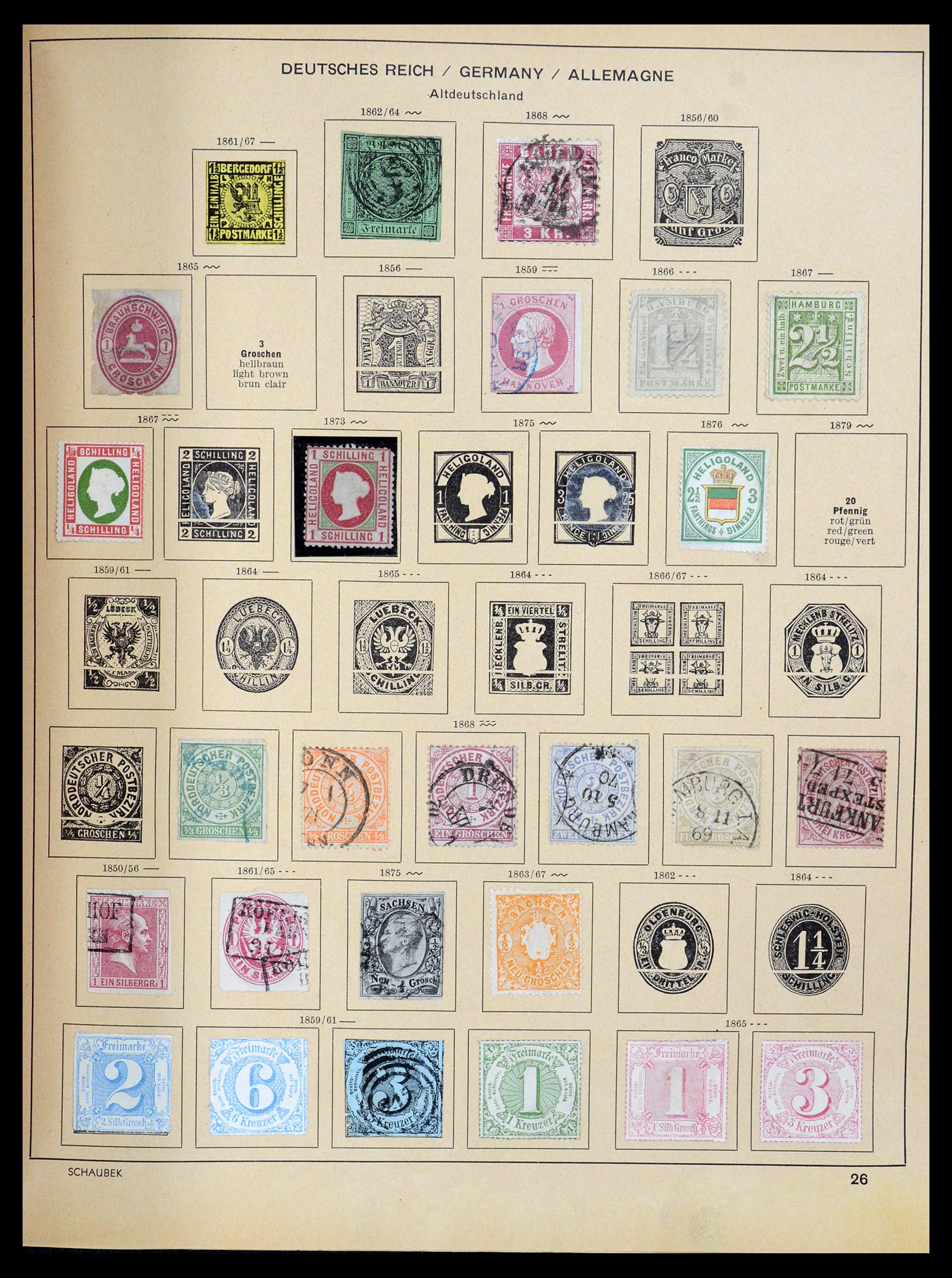 35504 040 - Postzegelverzameling 35504 Wereld 1850-1939.
