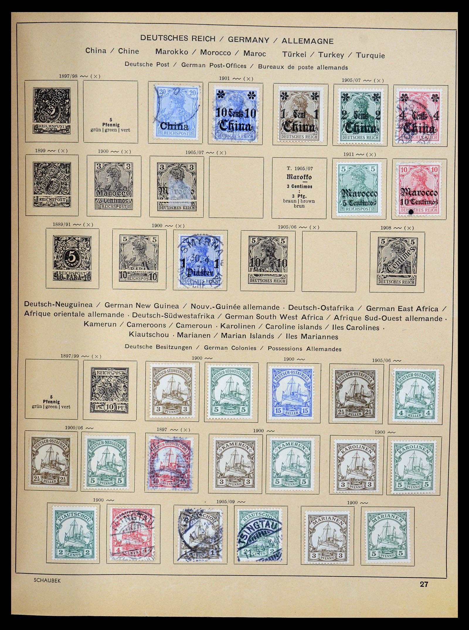 35504 041 - Postzegelverzameling 35504 Wereld 1850-1939.