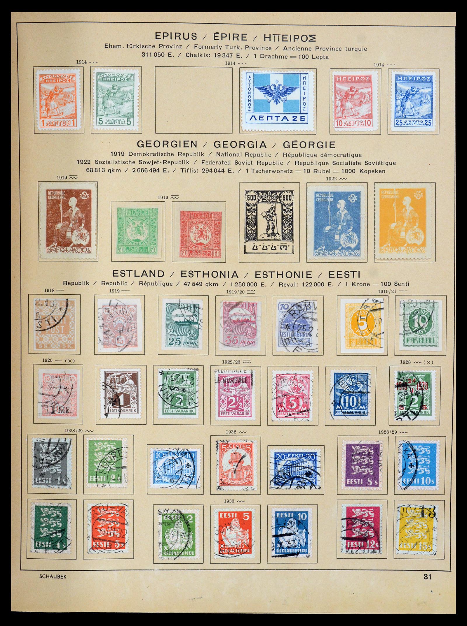 35504 045 - Postzegelverzameling 35504 Wereld 1850-1939.