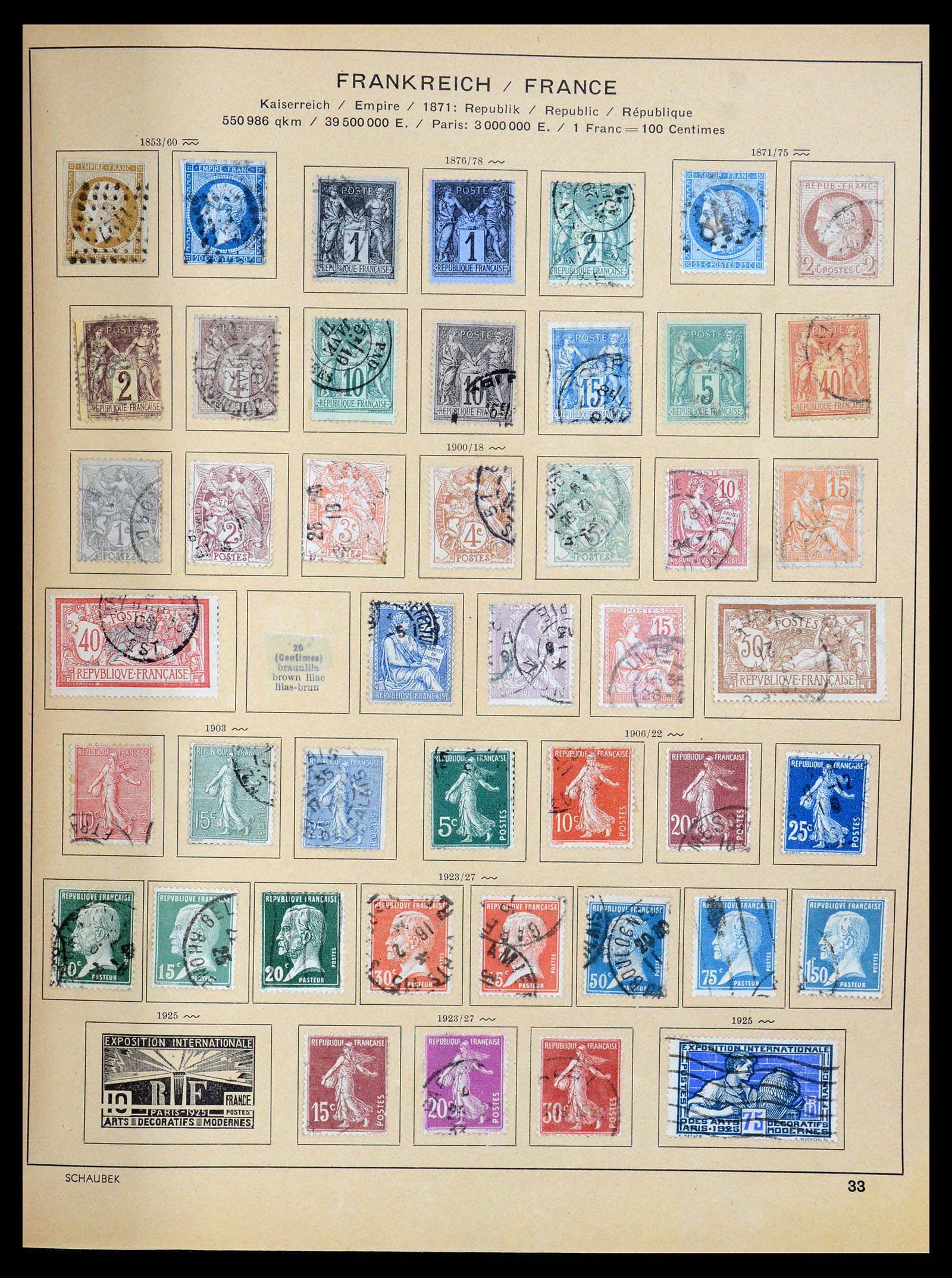 35504 046 - Postzegelverzameling 35504 Wereld 1850-1939.