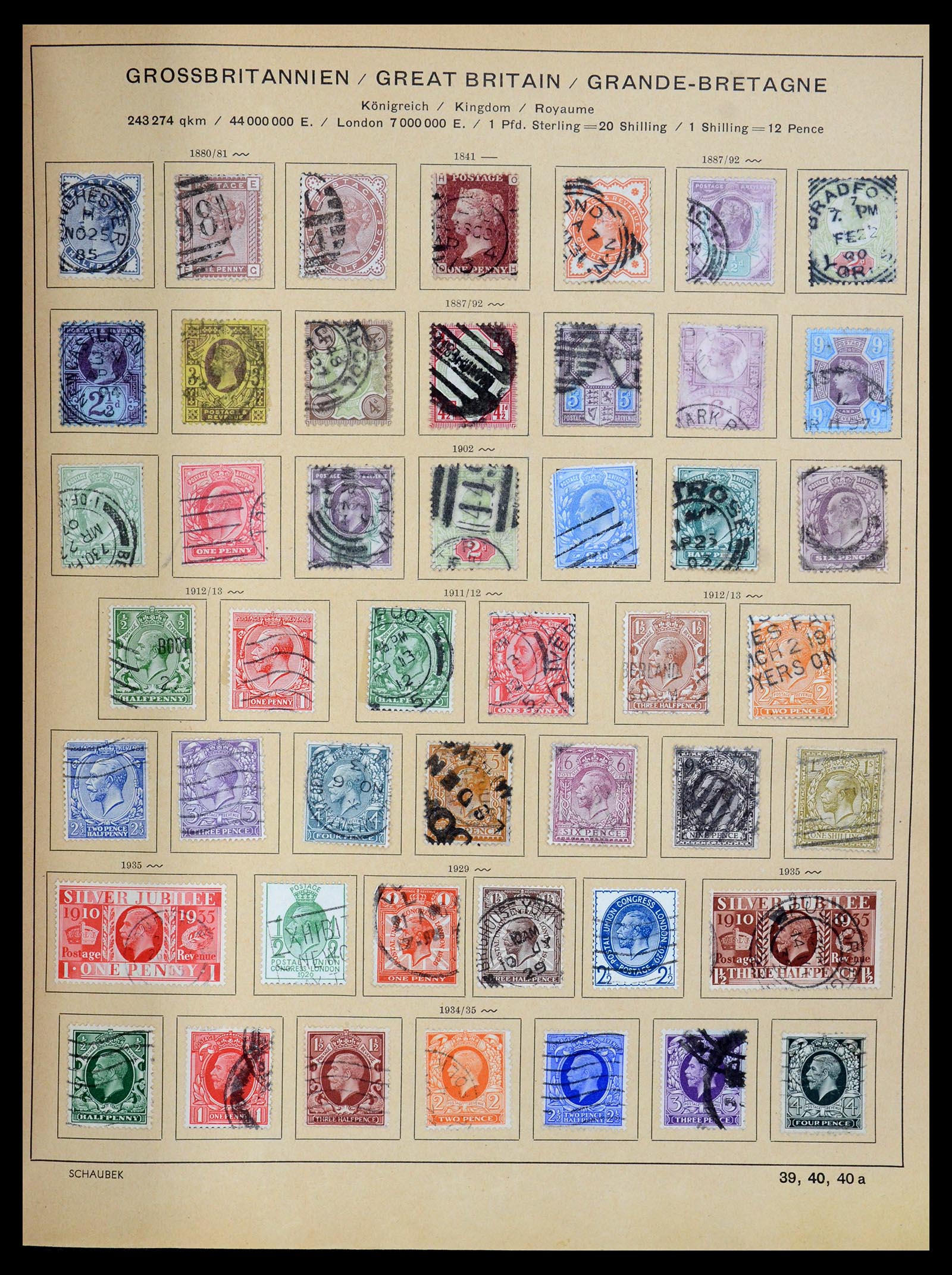35504 054 - Postzegelverzameling 35504 Wereld 1850-1939.