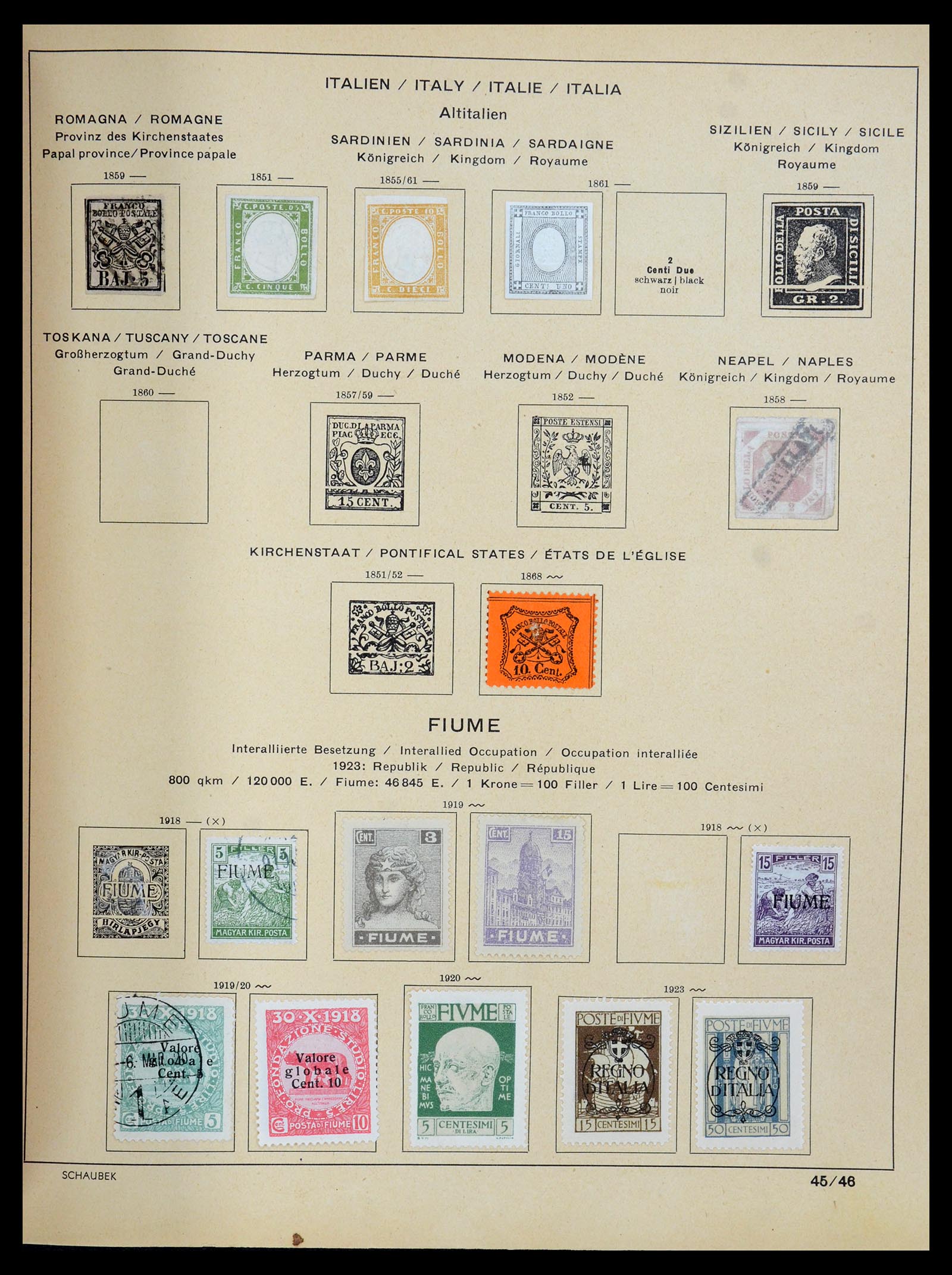 35504 062 - Postzegelverzameling 35504 Wereld 1850-1939.