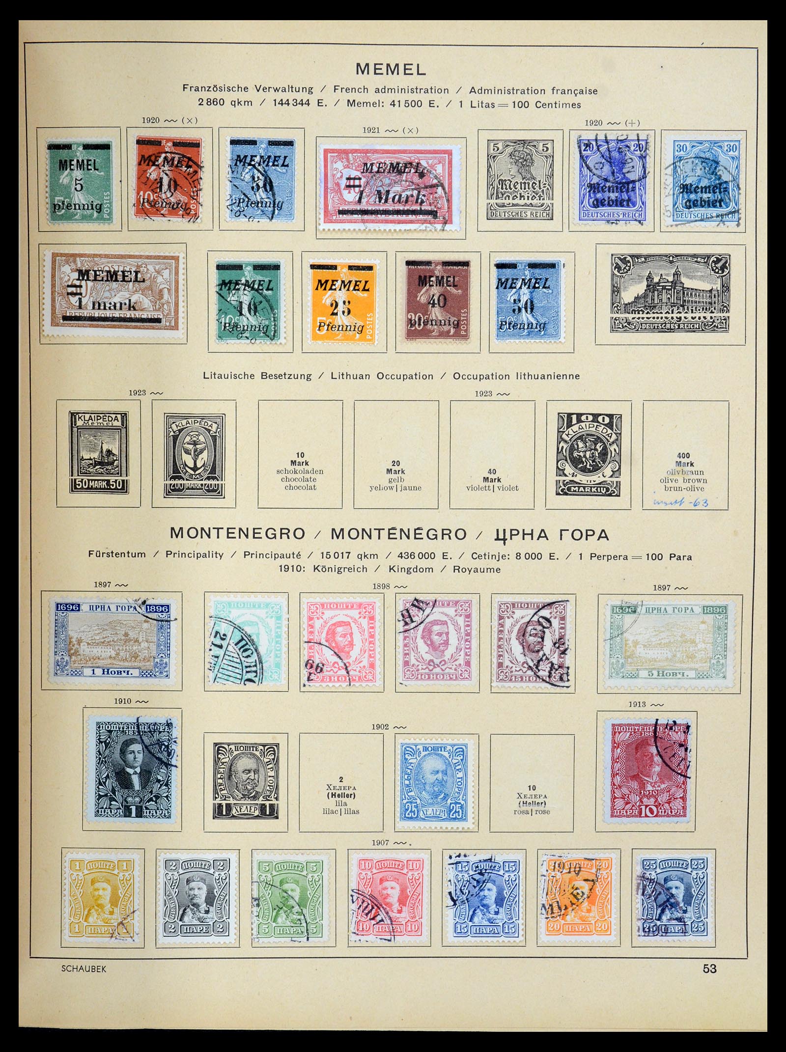 35504 070 - Postzegelverzameling 35504 Wereld 1850-1939.