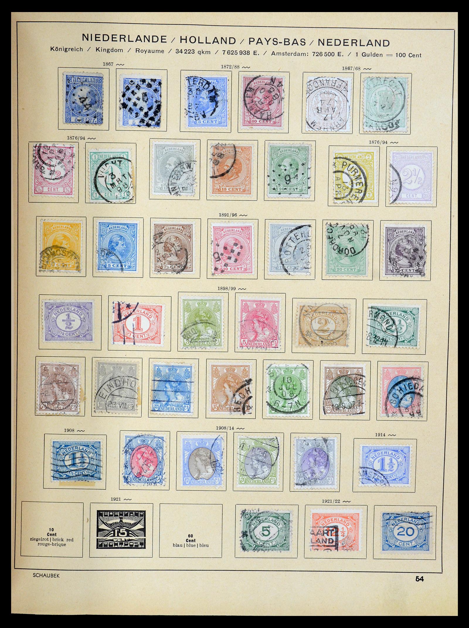 35504 071 - Postzegelverzameling 35504 Wereld 1850-1939.