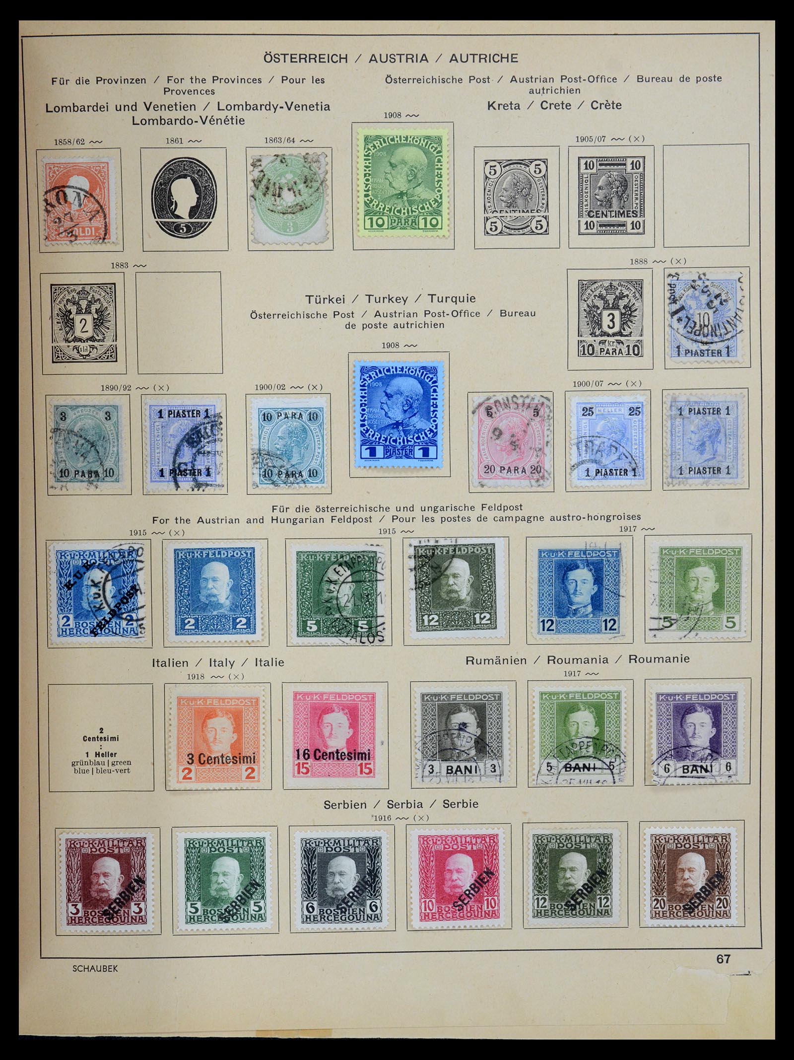 35504 086 - Postzegelverzameling 35504 Wereld 1850-1939.