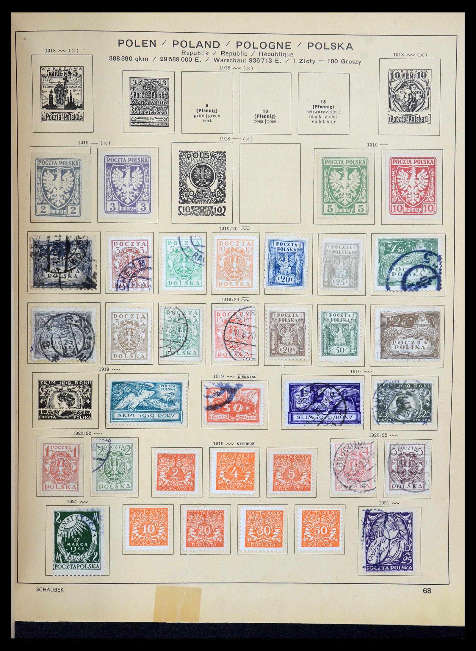 35504 087 - Postzegelverzameling 35504 Wereld 1850-1939.