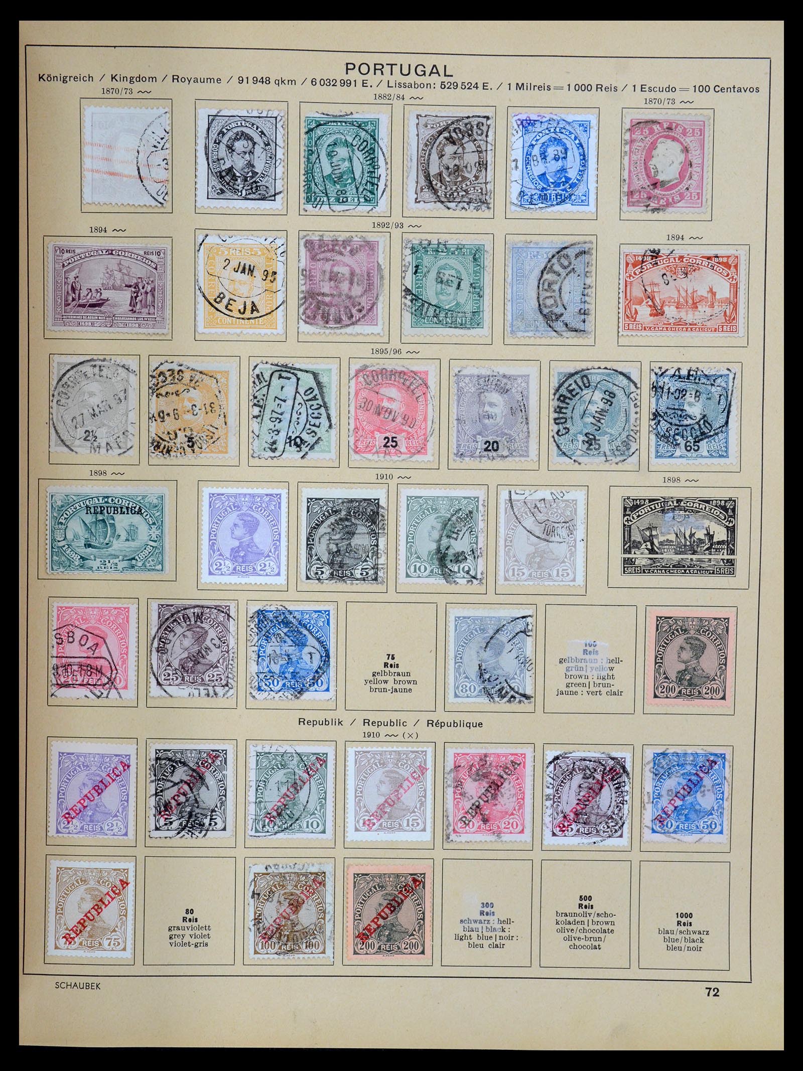 35504 091 - Postzegelverzameling 35504 Wereld 1850-1939.