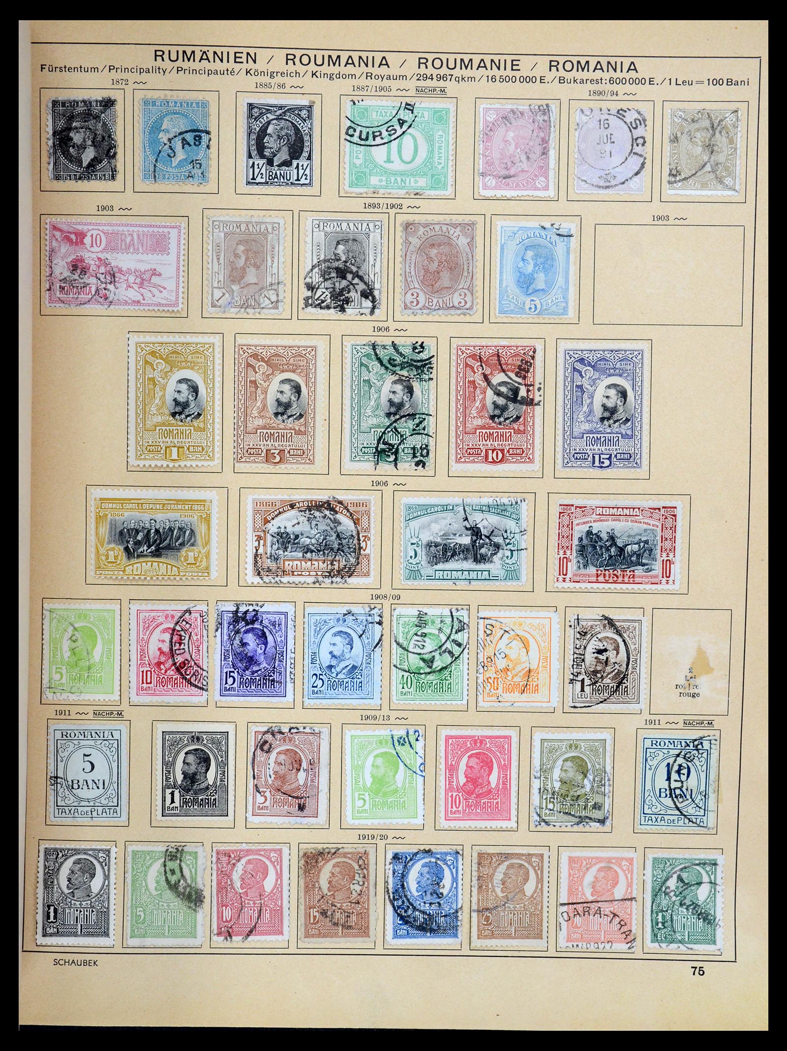 35504 094 - Postzegelverzameling 35504 Wereld 1850-1939.