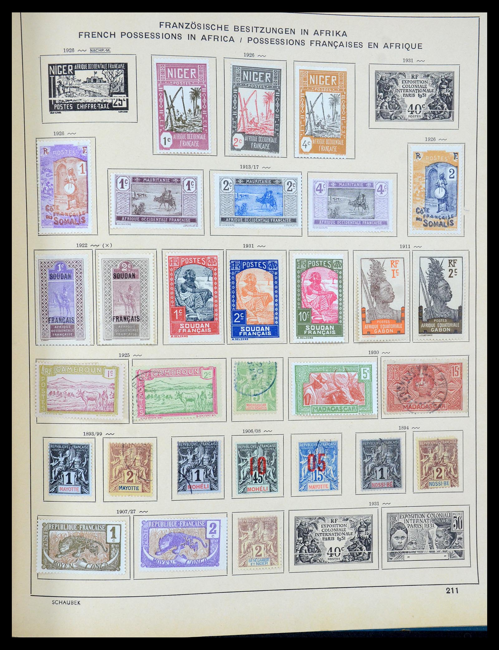 35504 166 - Postzegelverzameling 35504 Wereld 1850-1939.