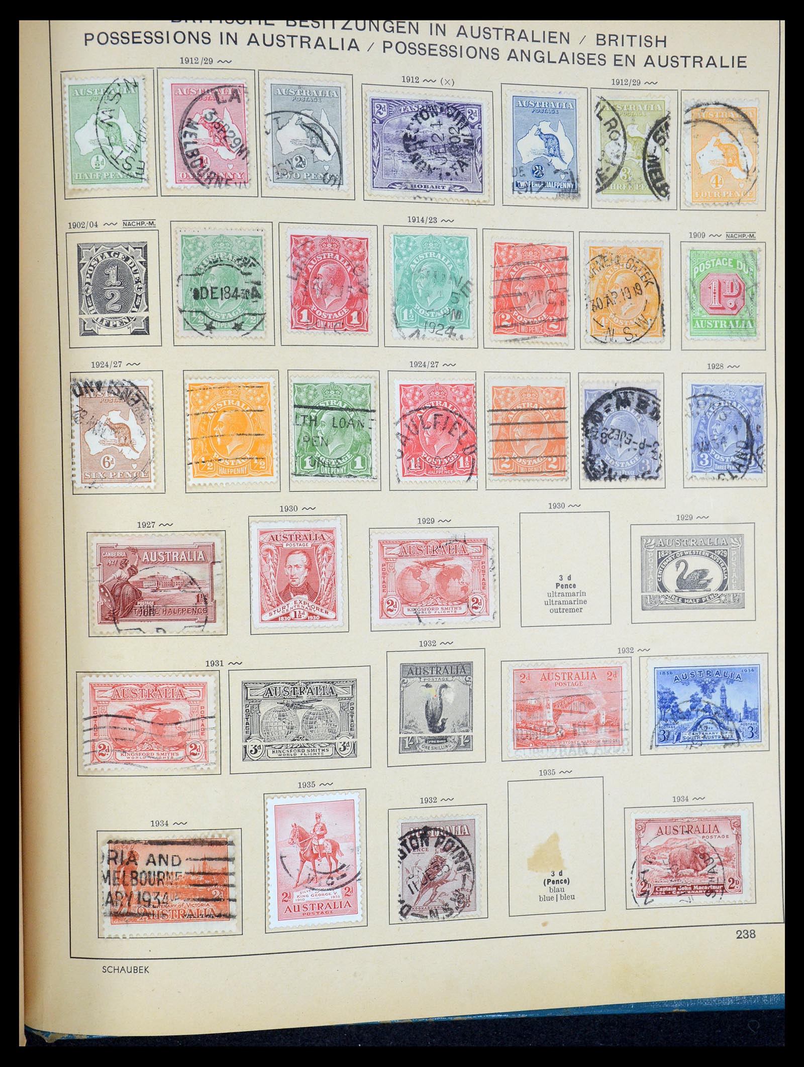 35504 207 - Postzegelverzameling 35504 Wereld 1850-1939.