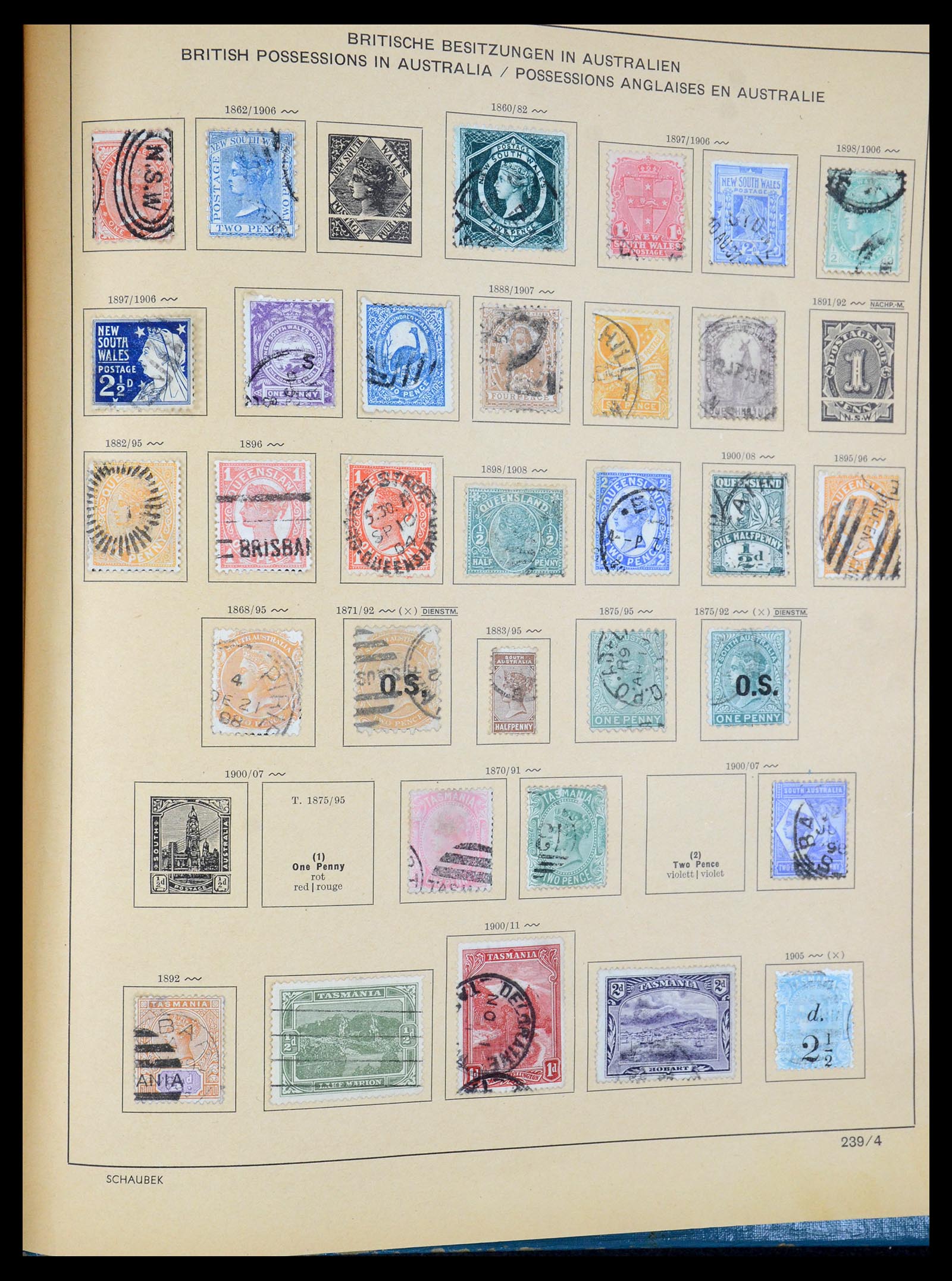 35504 211 - Postzegelverzameling 35504 Wereld 1850-1939.