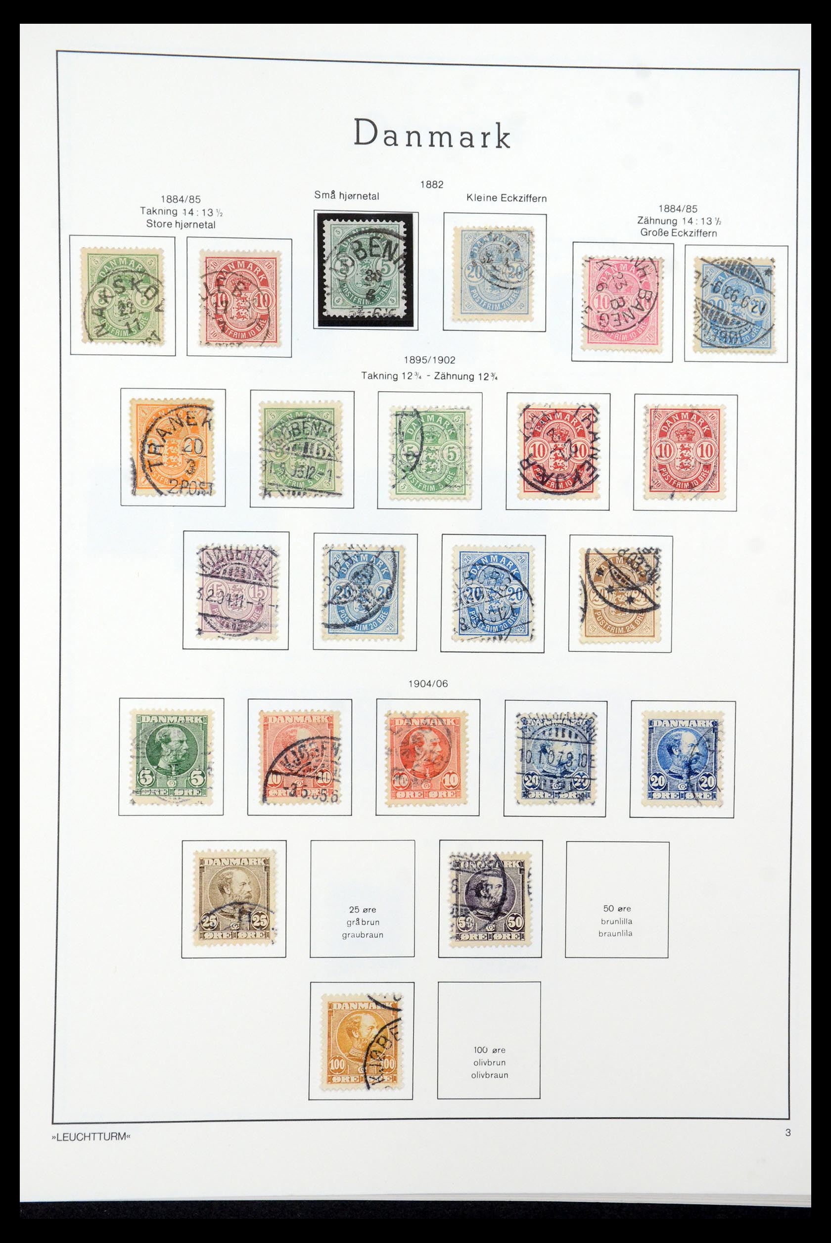 35506 004 - Postzegelverzameling 35506 Denemarken 1851-1997.
