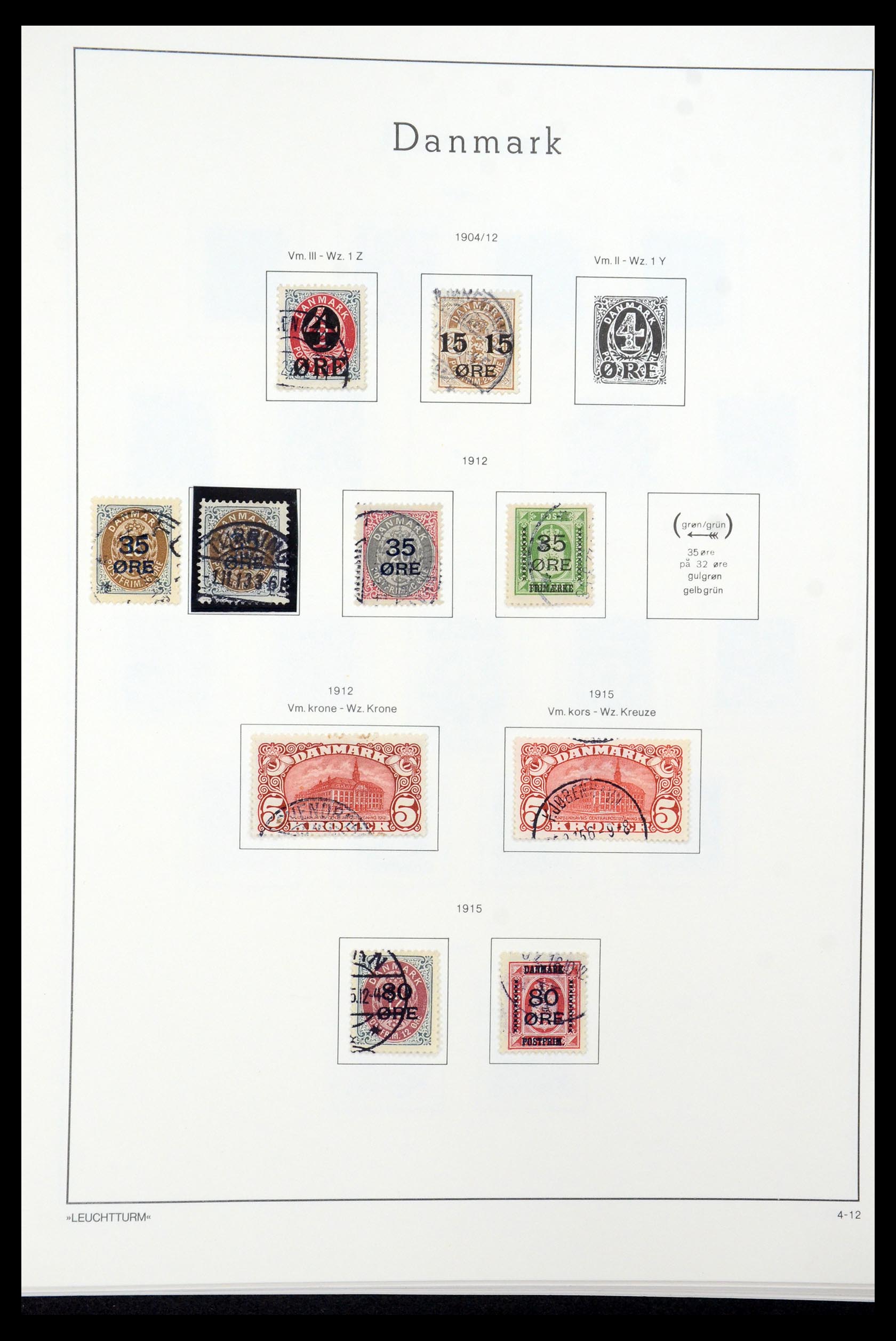 35506 005 - Postzegelverzameling 35506 Denemarken 1851-1997.