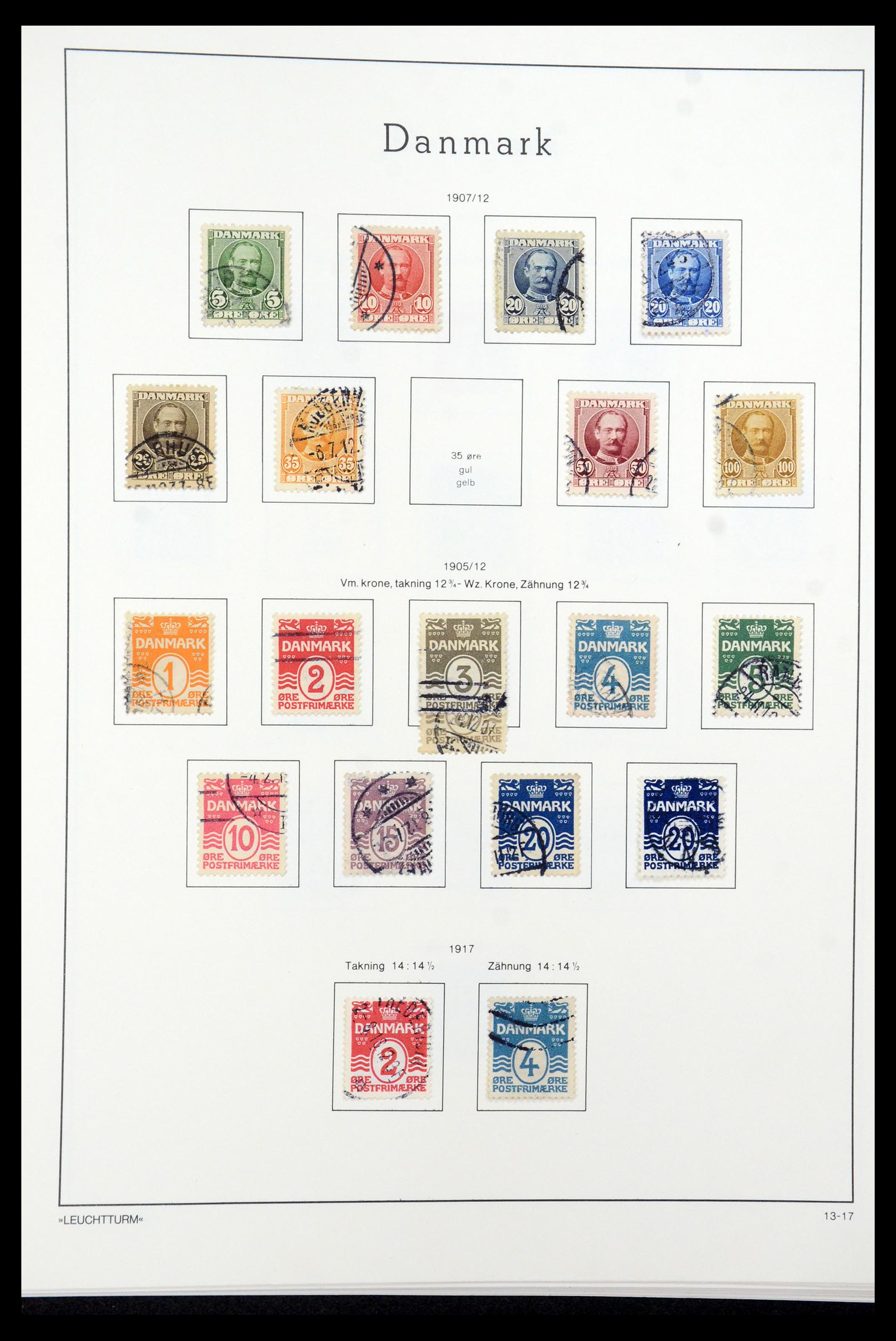 35506 006 - Postzegelverzameling 35506 Denemarken 1851-1997.