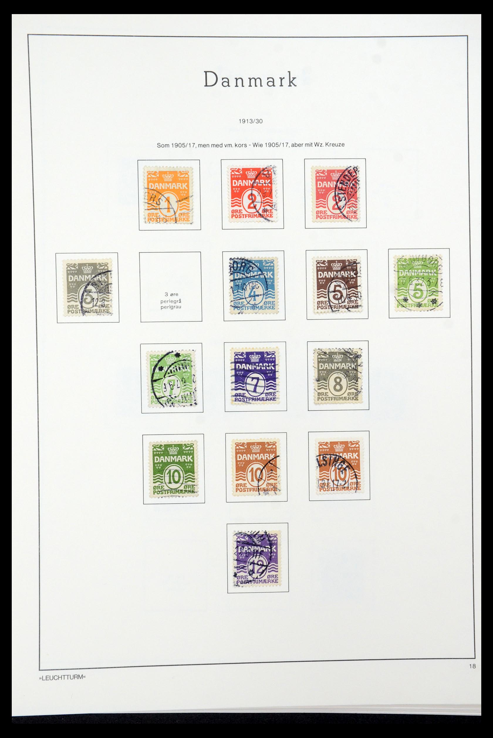 35506 007 - Postzegelverzameling 35506 Denemarken 1851-1997.