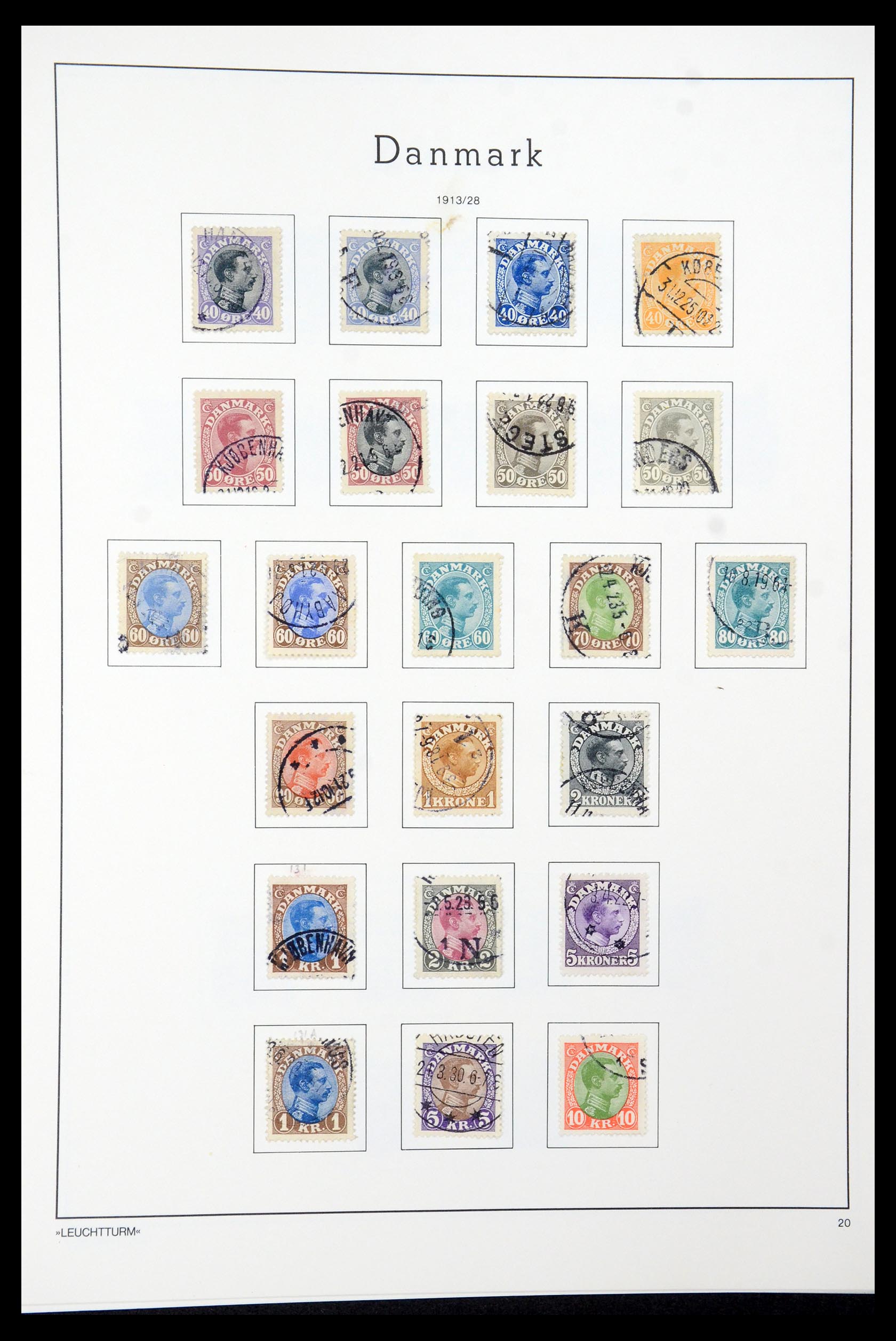 35506 010 - Postzegelverzameling 35506 Denemarken 1851-1997.
