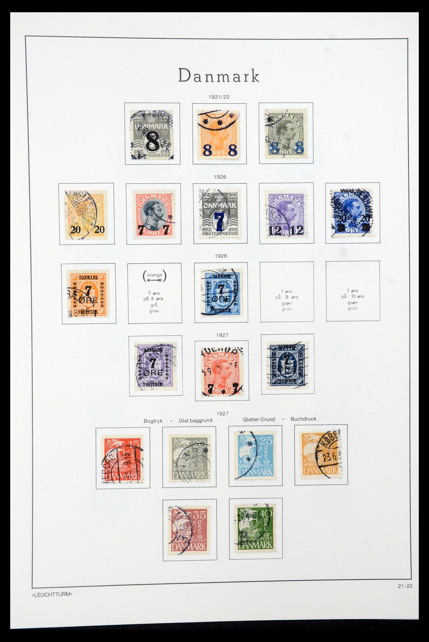 35506 011 - Postzegelverzameling 35506 Denemarken 1851-1997.