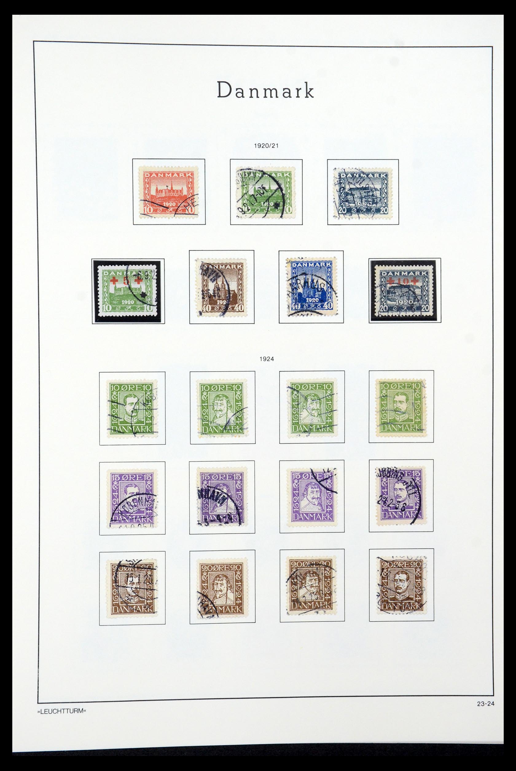 35506 012 - Postzegelverzameling 35506 Denemarken 1851-1997.