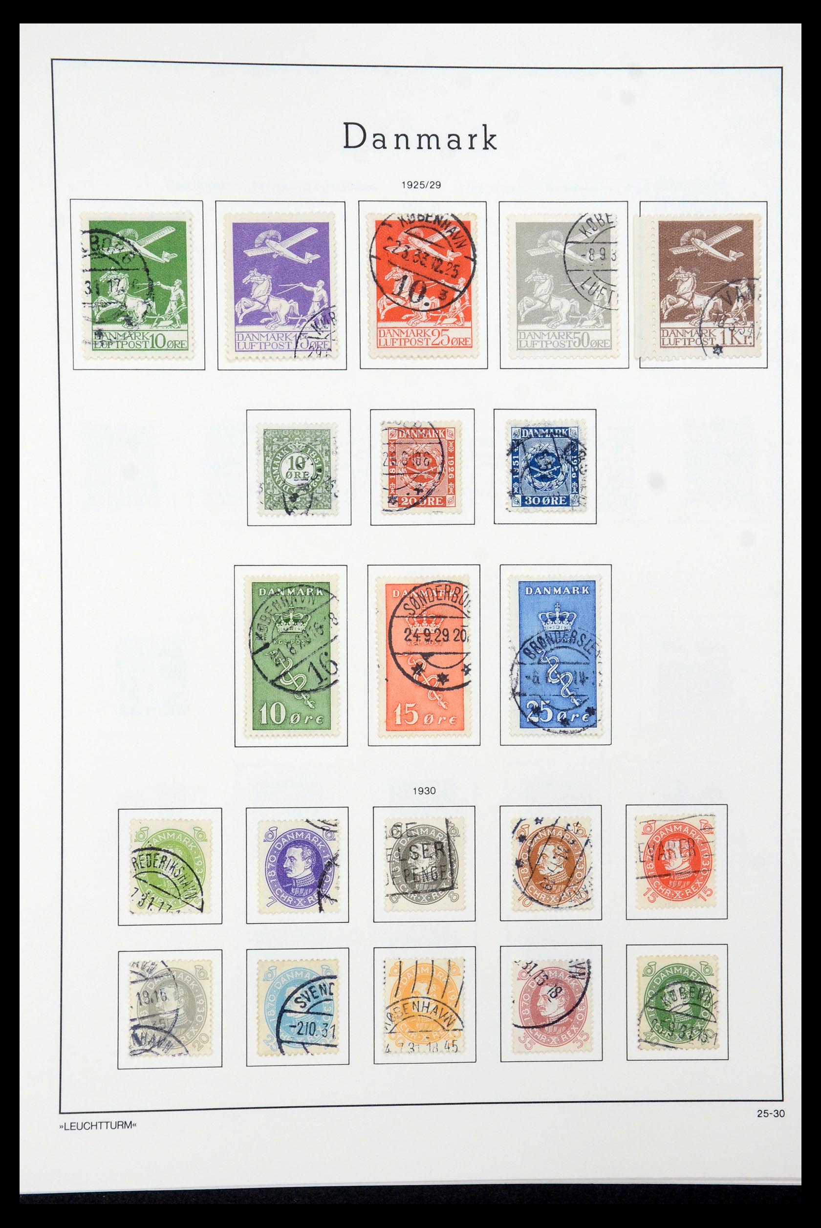 35506 013 - Postzegelverzameling 35506 Denemarken 1851-1997.